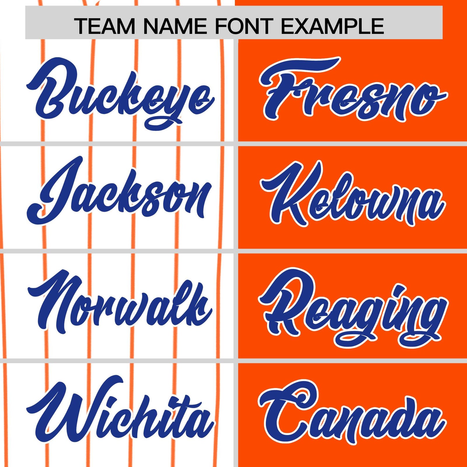 Custom White Orange and Royal Pinstripe Personalized Raglan Sleeves Authentic Baseball Jersey