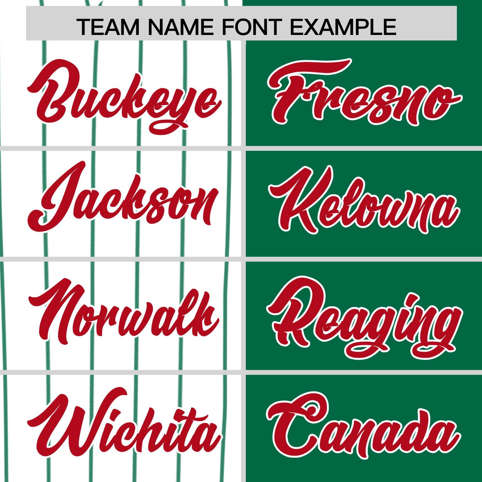 Custom White Kelly Green and Red Pinstripe Personalized Raglan Sleeves Authentic Baseball Jersey