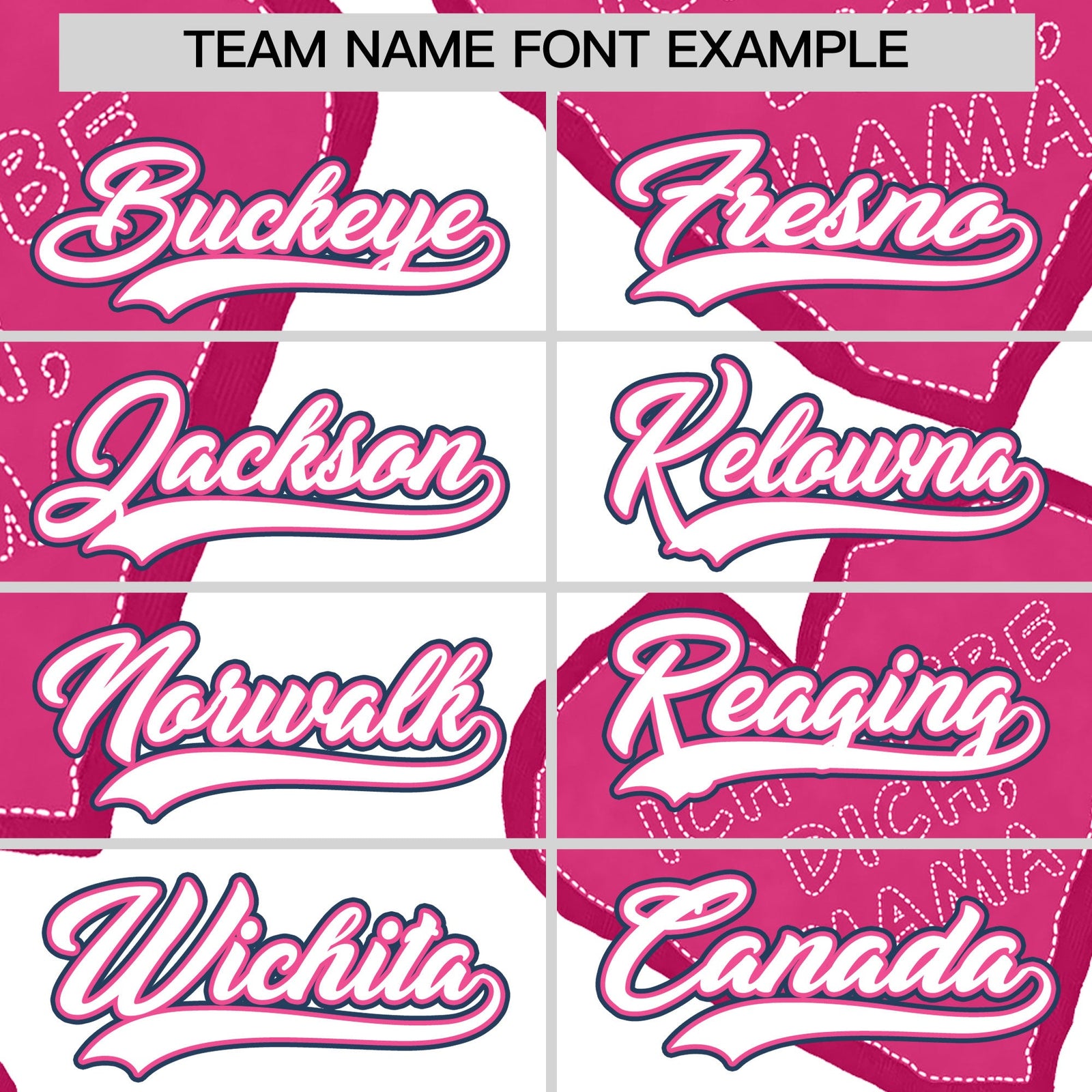 Custom White Pink Mother's Day Style Graffiti Pattern Stretch Fabric Baseball Jersey| KXKSHOP