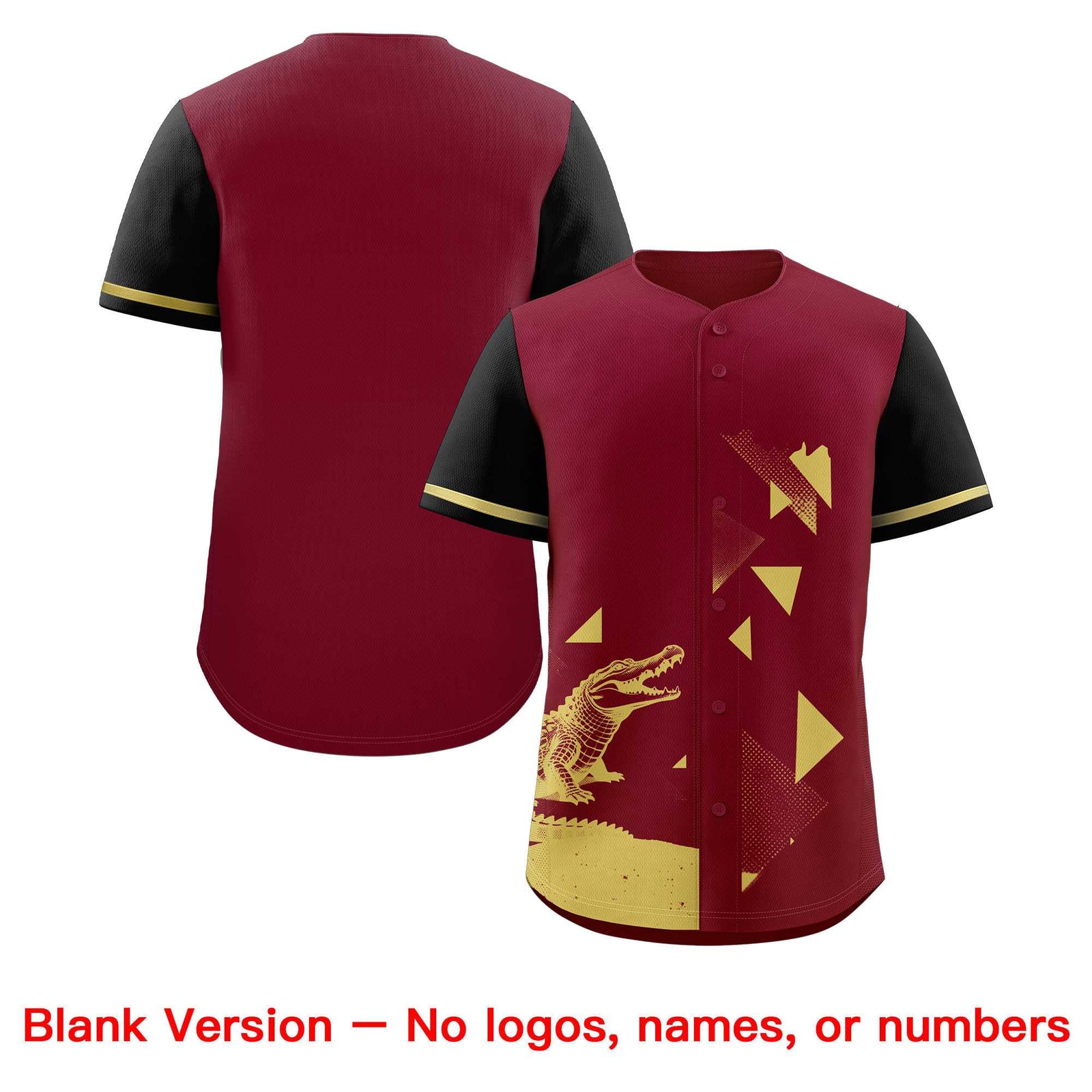 Custom Black Crimson Raptor Series Raglan Sleeves Street Style Baseball Jersey