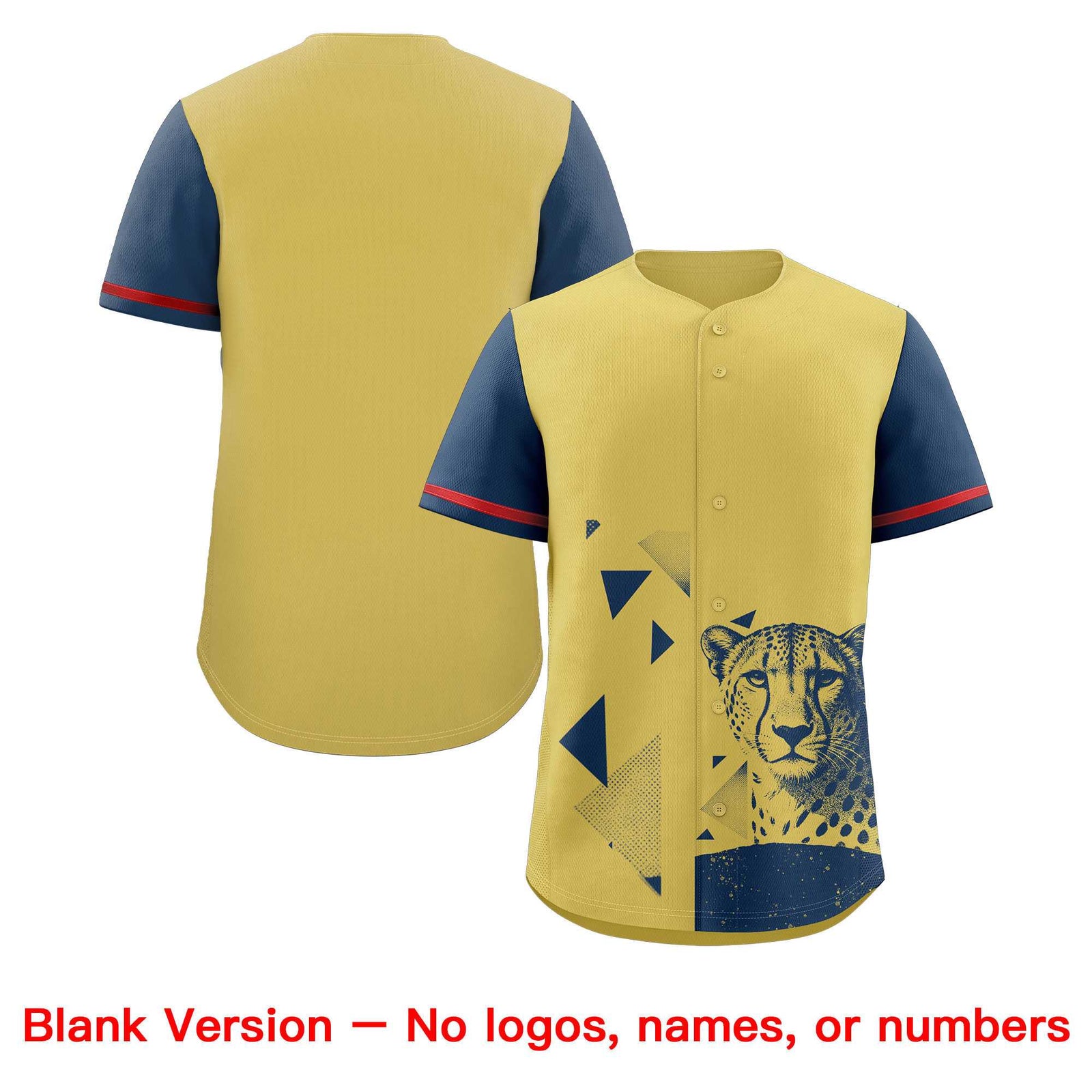 Custom Midnight Blue Old Gold Raptor Series Raglan Sleeves Lightweight Baseball Jersey |KXKSHOP