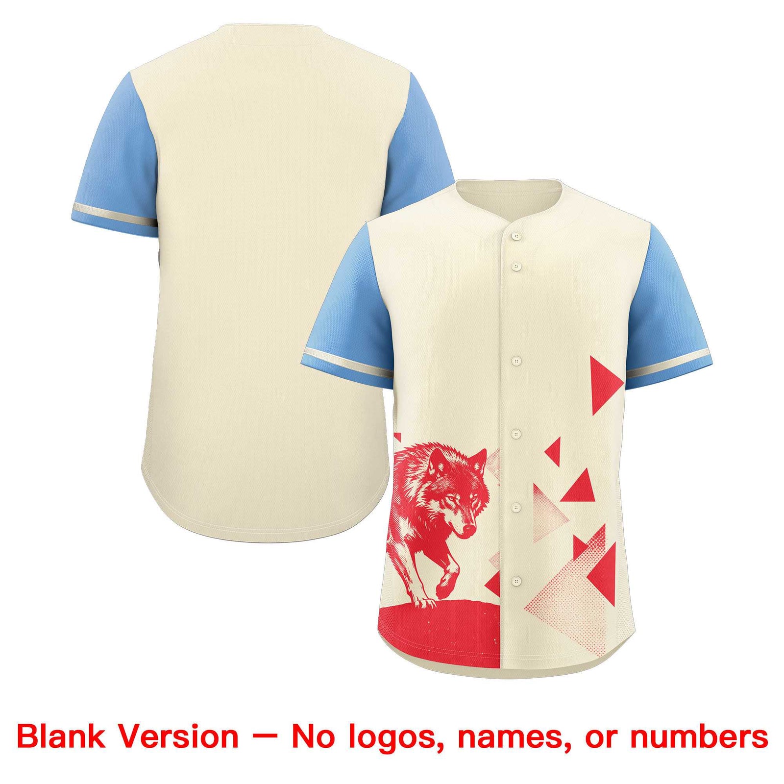 Custom Powder Blue Light Khaki Raptor Series Raglan Sleeves Casual Sports Baseball Jersey |KXKSHOP