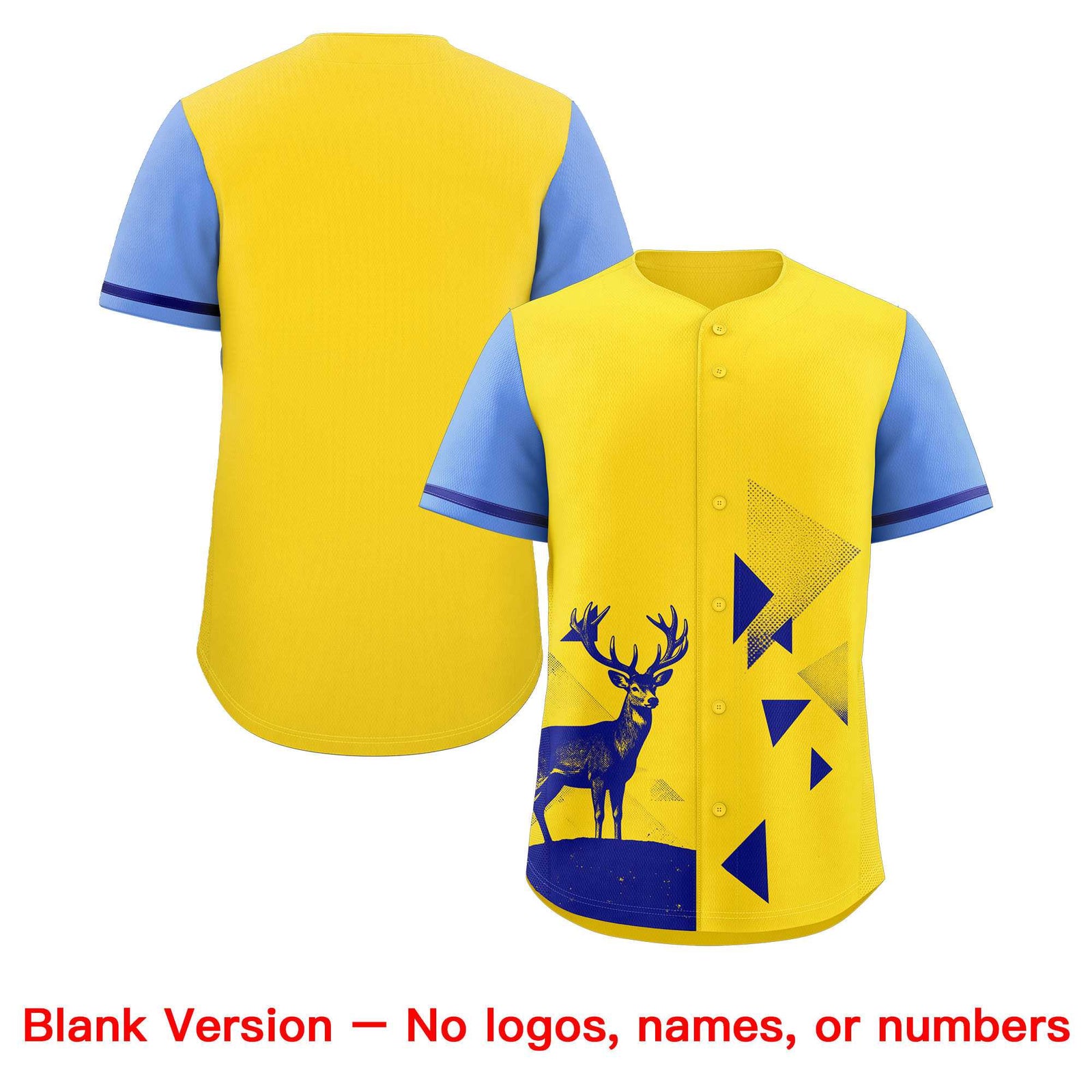 Custom Light Blue Gold Raptor Series Raglan Sleeves Lightweight Baseball Jersey |KXKSHOP