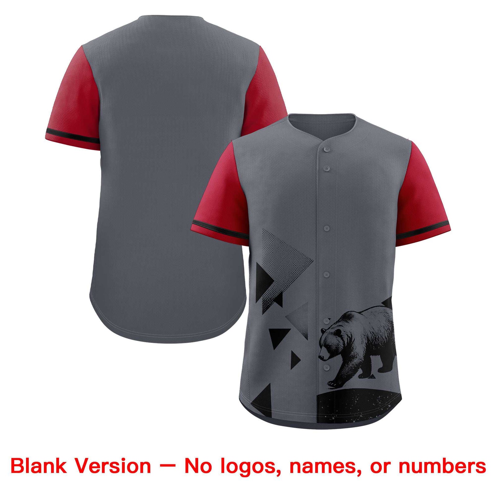 Custom Gray Scarlet Raptor Series Raglan Sleeves Urban Style Baseball Jersey |KXKSHOP