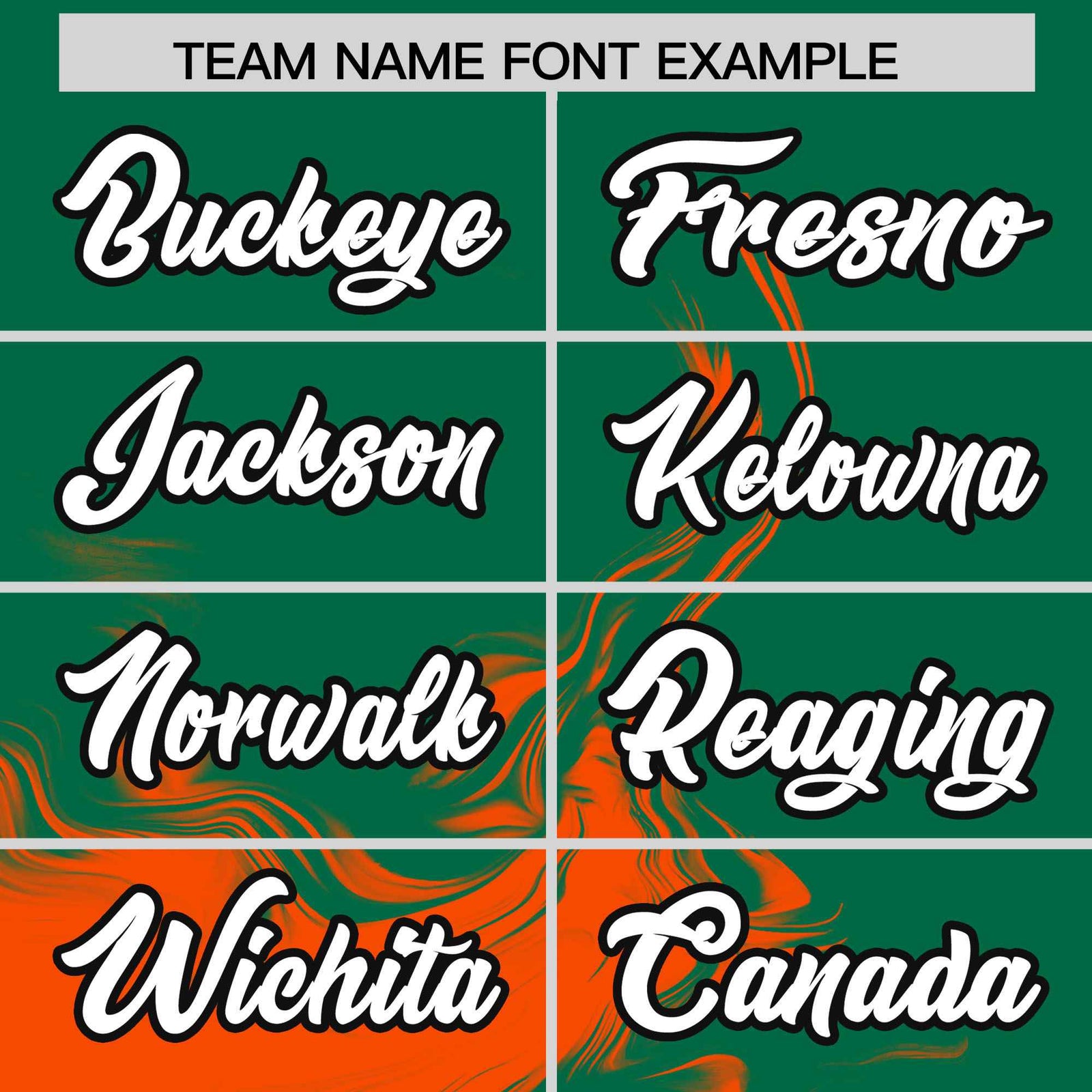 Custom Kelly Green Orange Personalized Ink Pattern Authentic Baseball Jersey