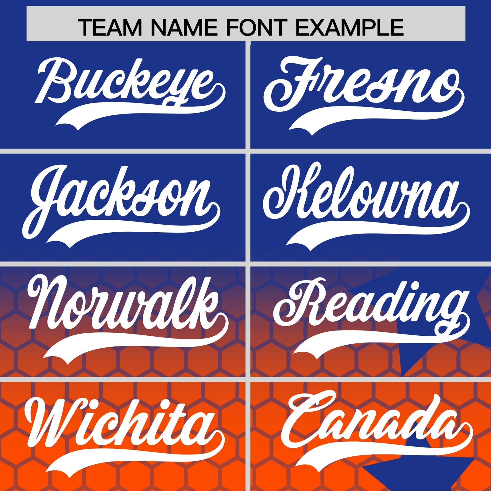 Custom Royal Blue Orange White Rising Stars Series Gradient Fashion Baseball Jersey| KXKSHOP