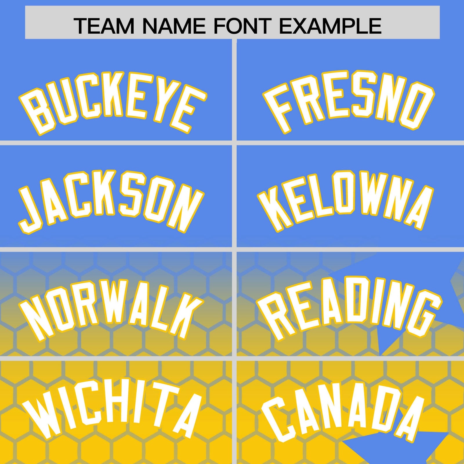 Custom Powder Blue Gold White Rising Stars Series Gradient Fashion Baseball Jersey| KXKSHOP