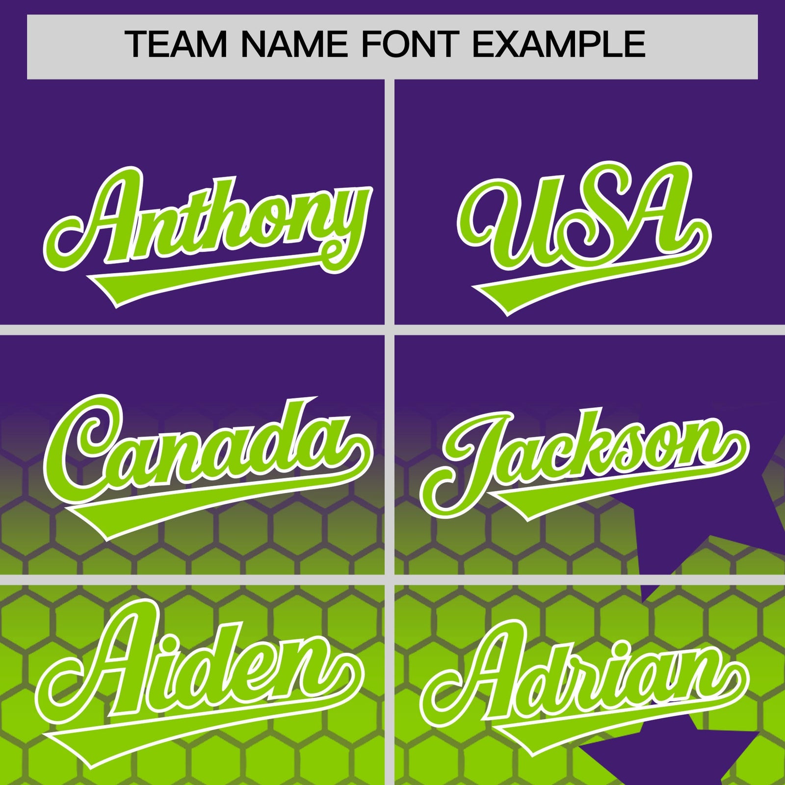 Custom Purple Neon Green White Rising Stars Series Gradient Fashion Baseball Jersey| KXKSHOP