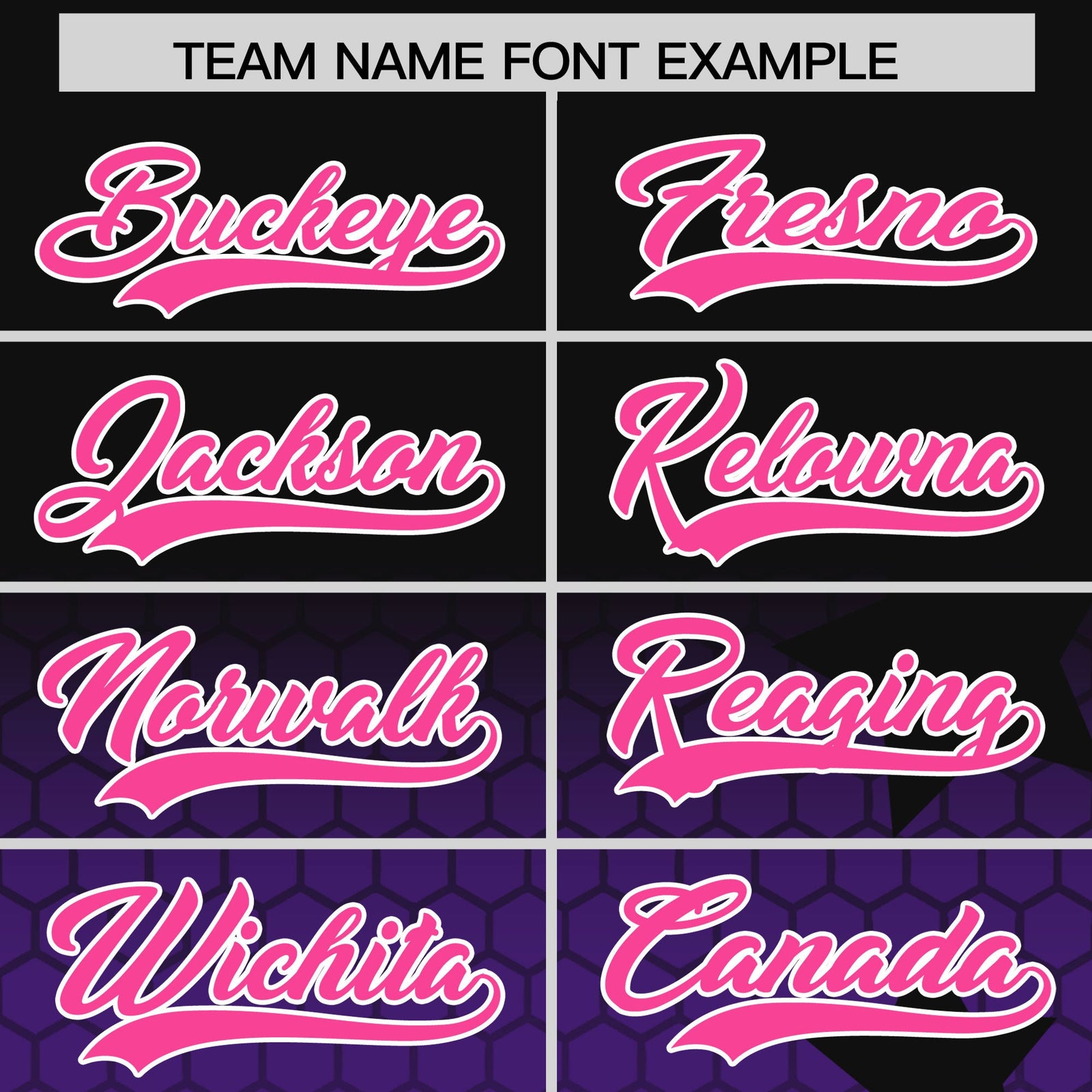 Custom Black Purple Pink Rising Stars Series Gradient Fashion Baseball Jersey| KXKSHOP