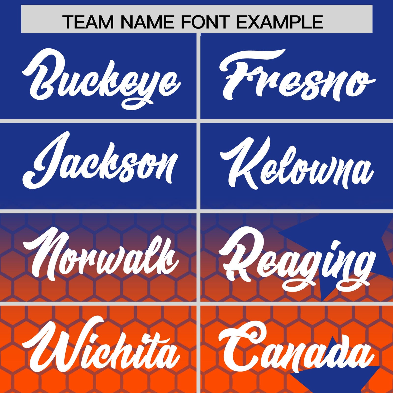 Custom Royal Blue Orange White Rising Stars Series Gradient Fashion Baseball Jersey| KXKSHOP