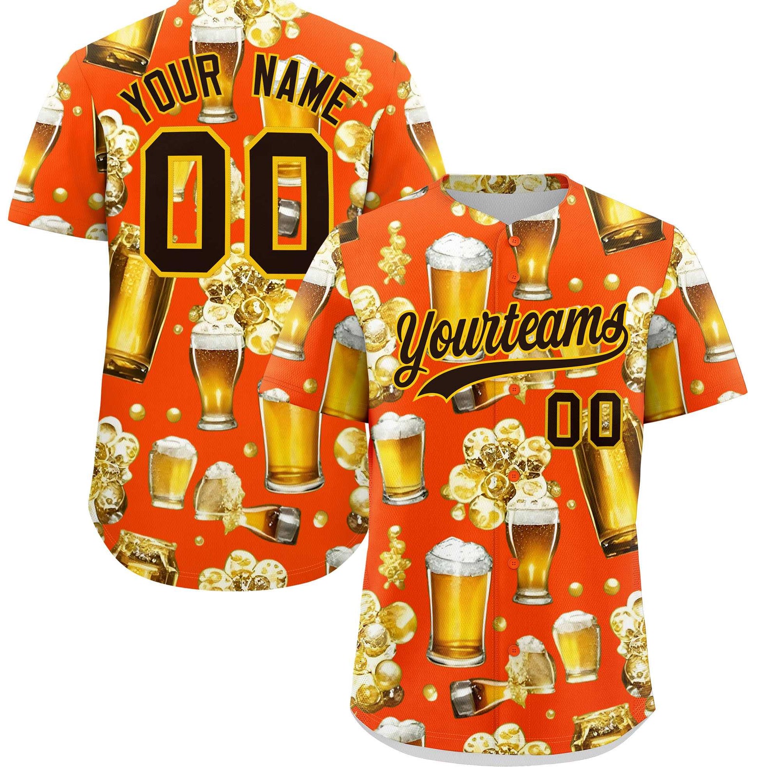 Custom Orange Personalized Team Shirts for Parties & Training | KXKSHOP