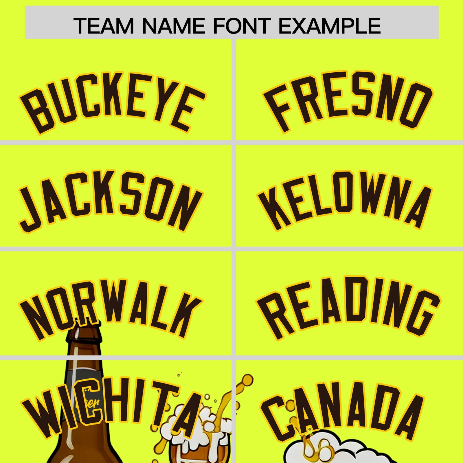 Custom Fluorescent Green Personalized Team Shirts for Parties & Training | KXKSHOP