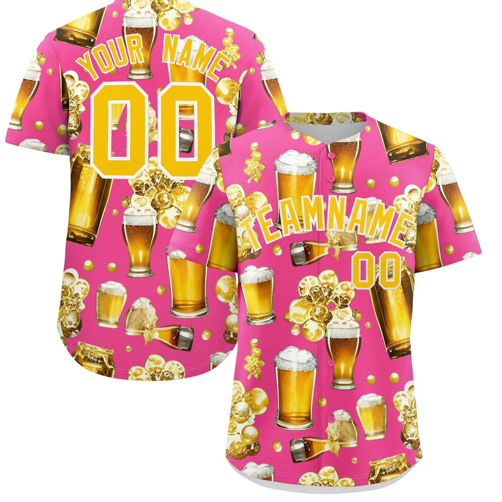 Custom Pink Personalized Team Shirts for Parties & Training | KXKSHOP