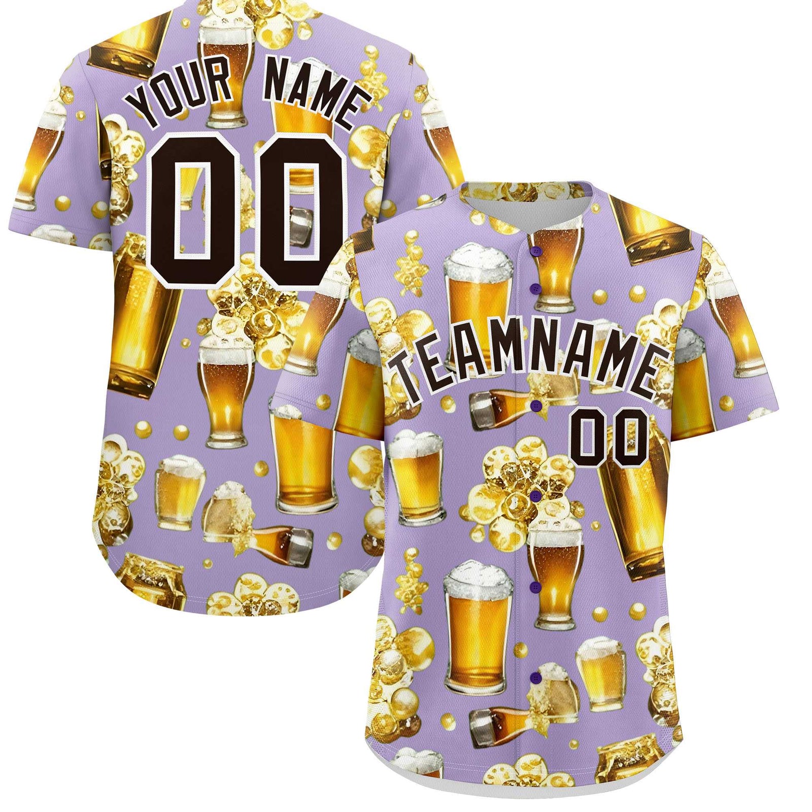 Custom Light Purple Personalized Team Shirts for Parties & Training | KXKSHOP