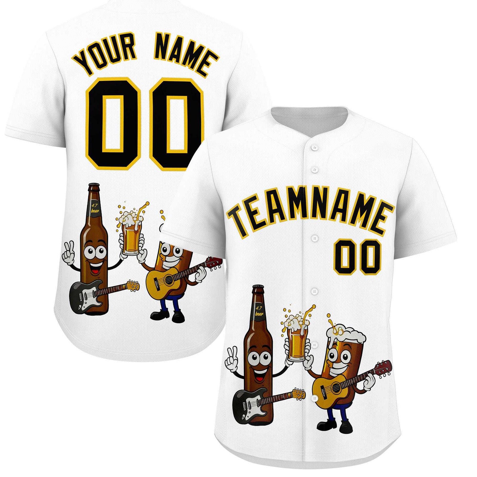 Custom White Personalized Team Shirts for Parties & Training | KXKSHOP