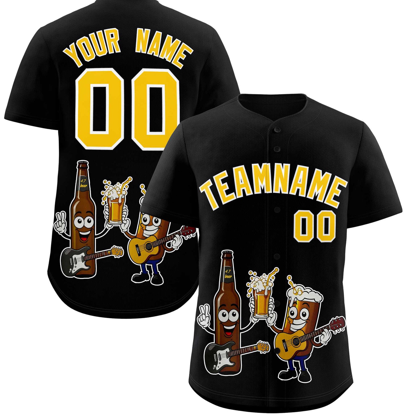 Custom Black Personalized Team Shirts for Parties & Training | KXKSHOP