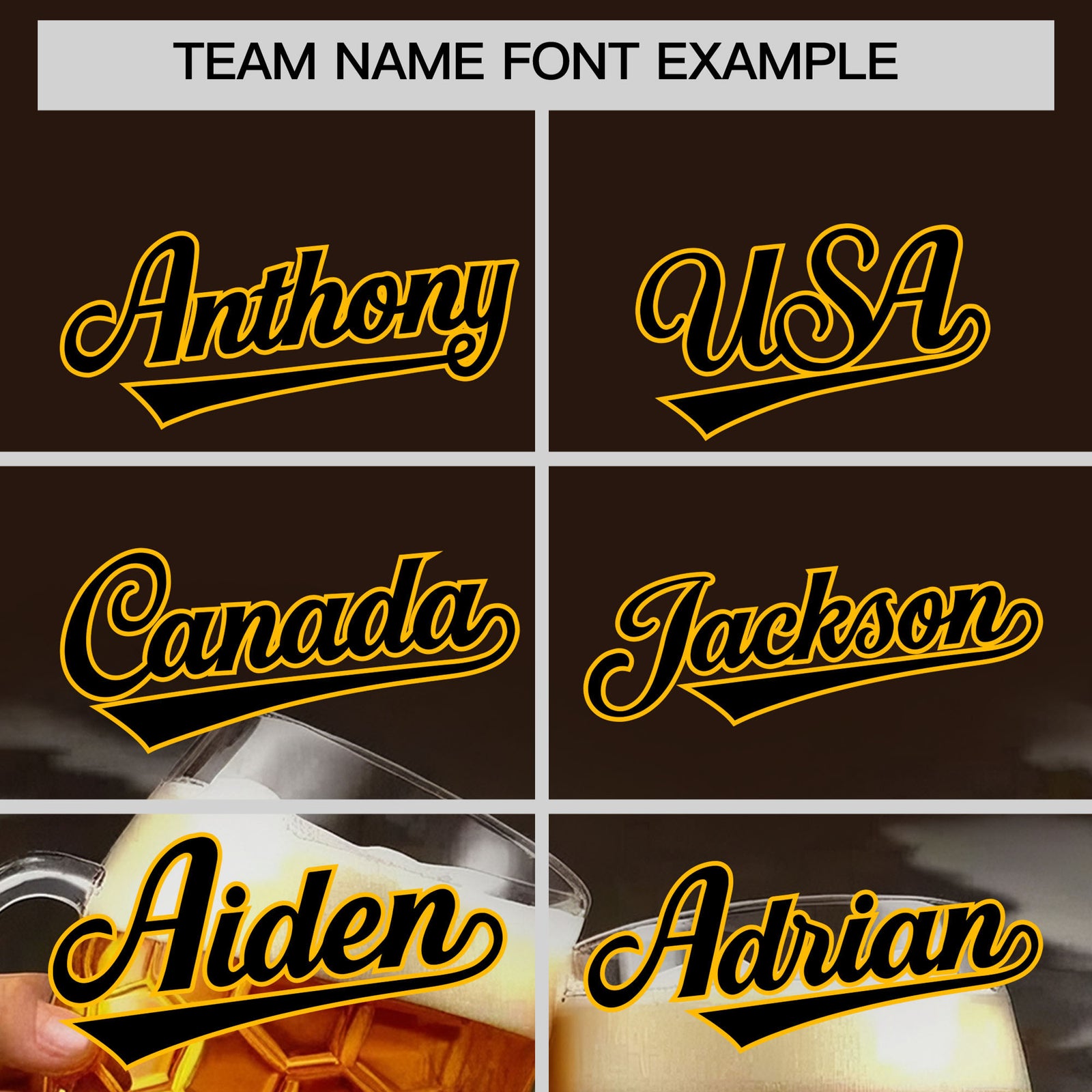 Custom Brown Personalized Team Shirts for Parties & Training | KXKSHOP