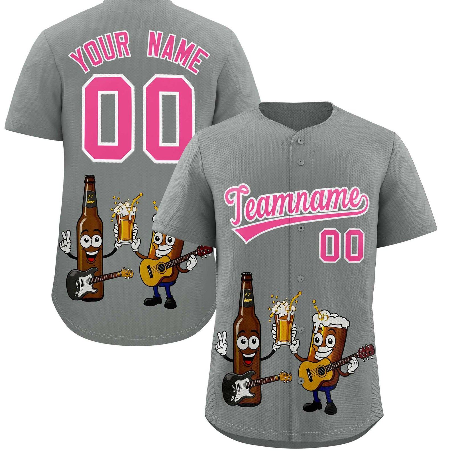 Custom Gray Personalized Team Shirts for Parties & Training | KXKSHOP