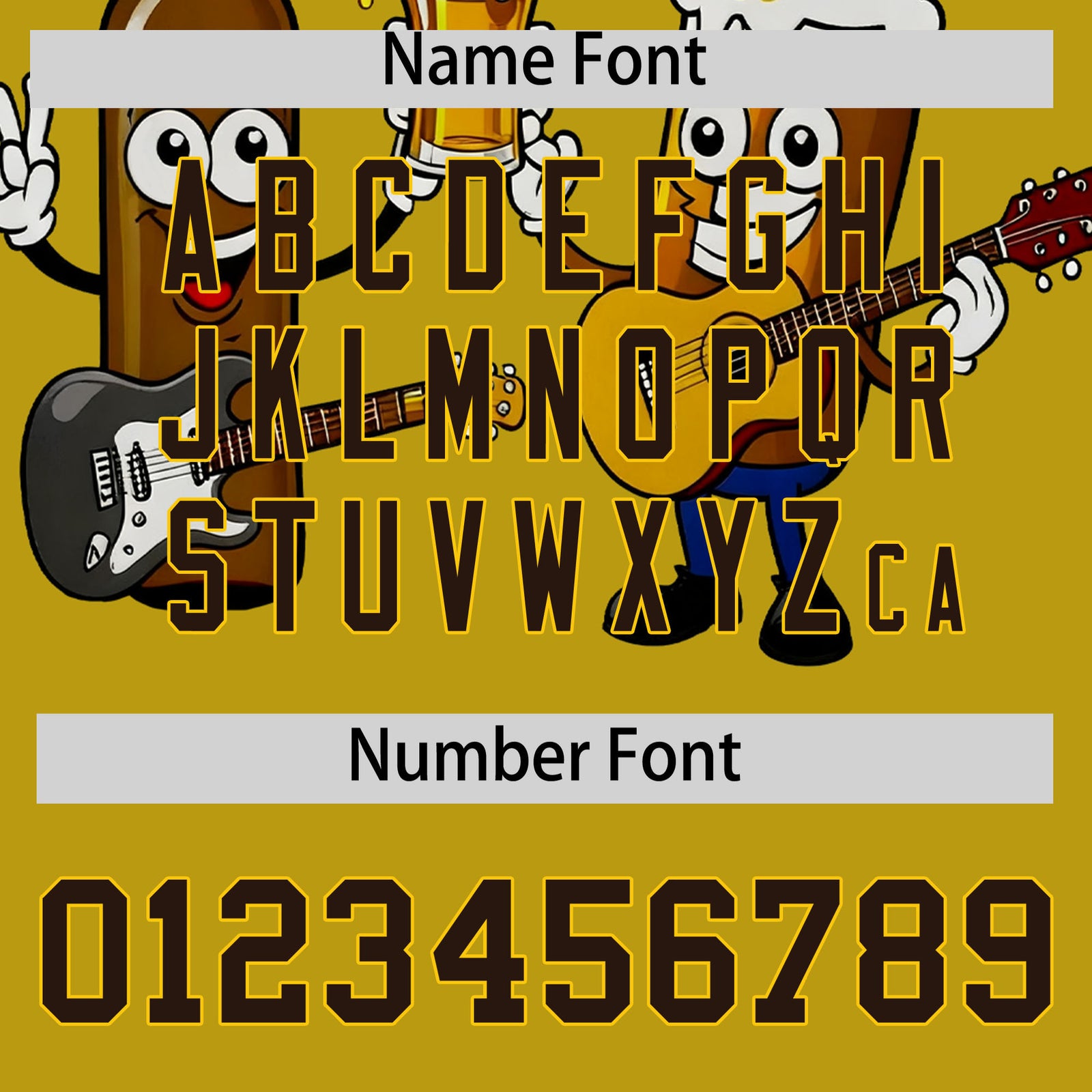 Custom Old Gold Personalized Team Shirts for Parties & Training | KXKSHOP