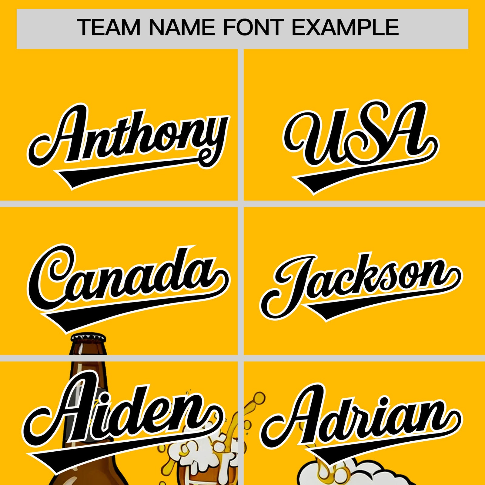 Custom Yellow Personalized Team Shirts for Parties & Training | KXKSHOP