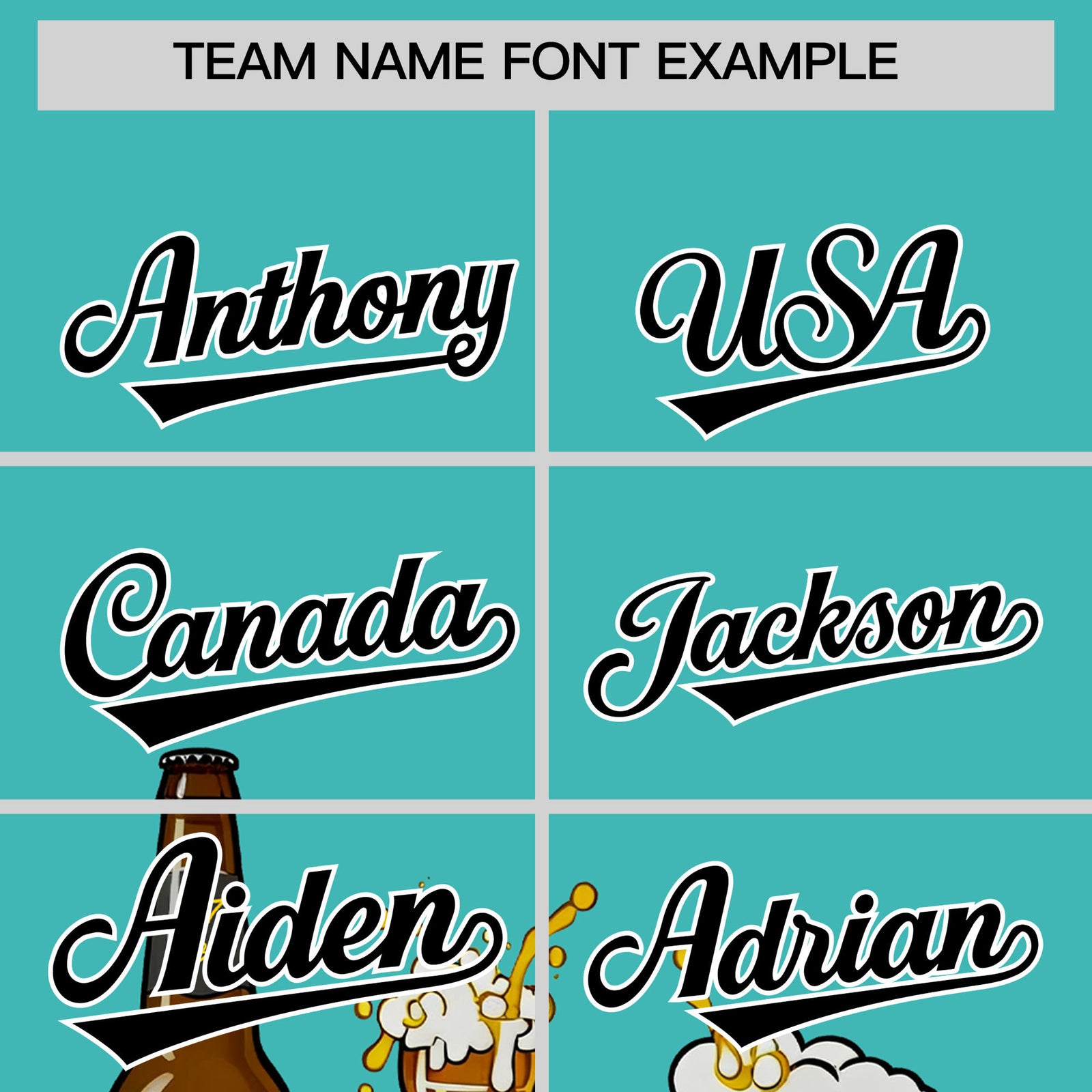 Custom Teal Personalized Team Shirts for Parties & Training | KXKSHOP