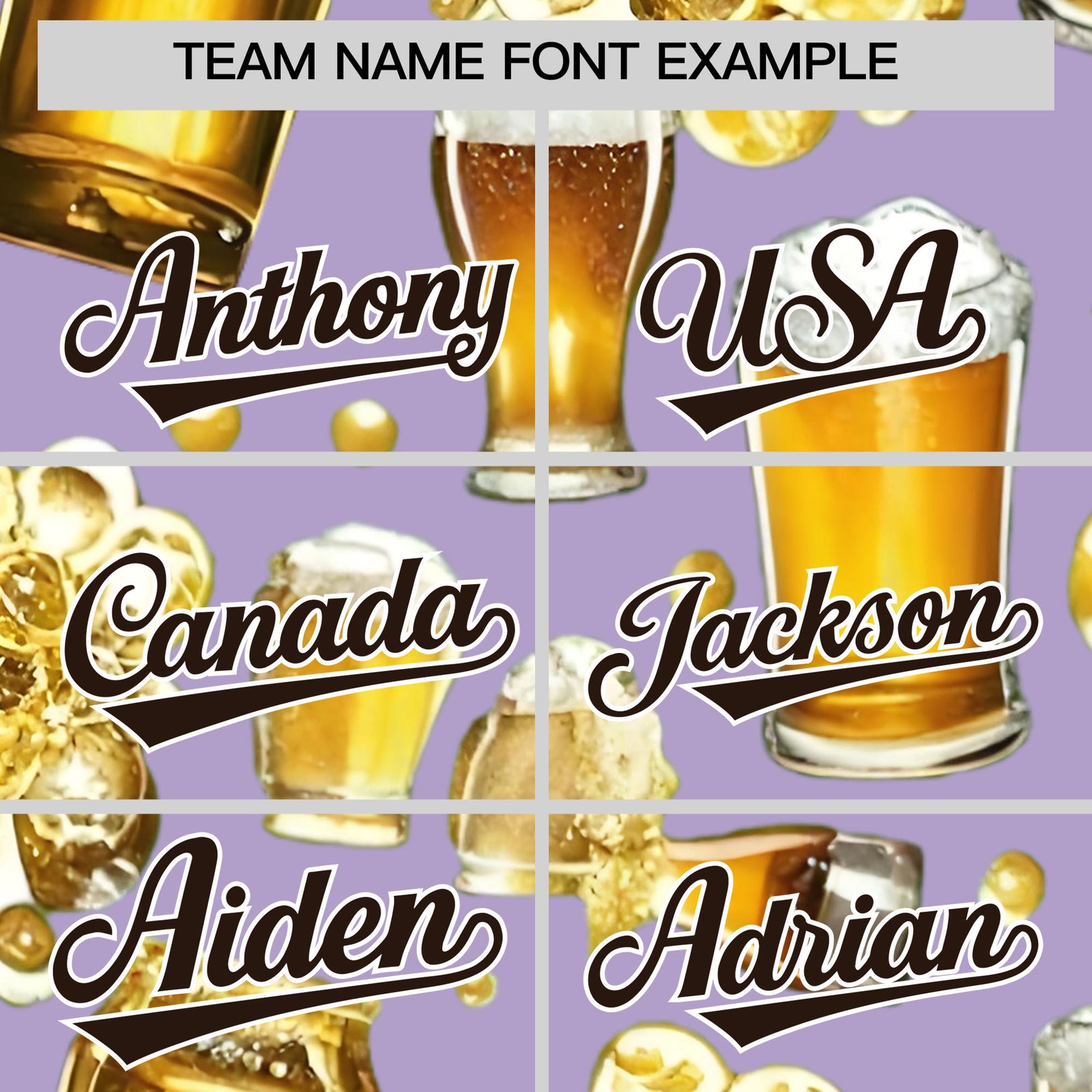 Custom Light Purple Personalized Team Shirts for Parties & Training | KXKSHOP