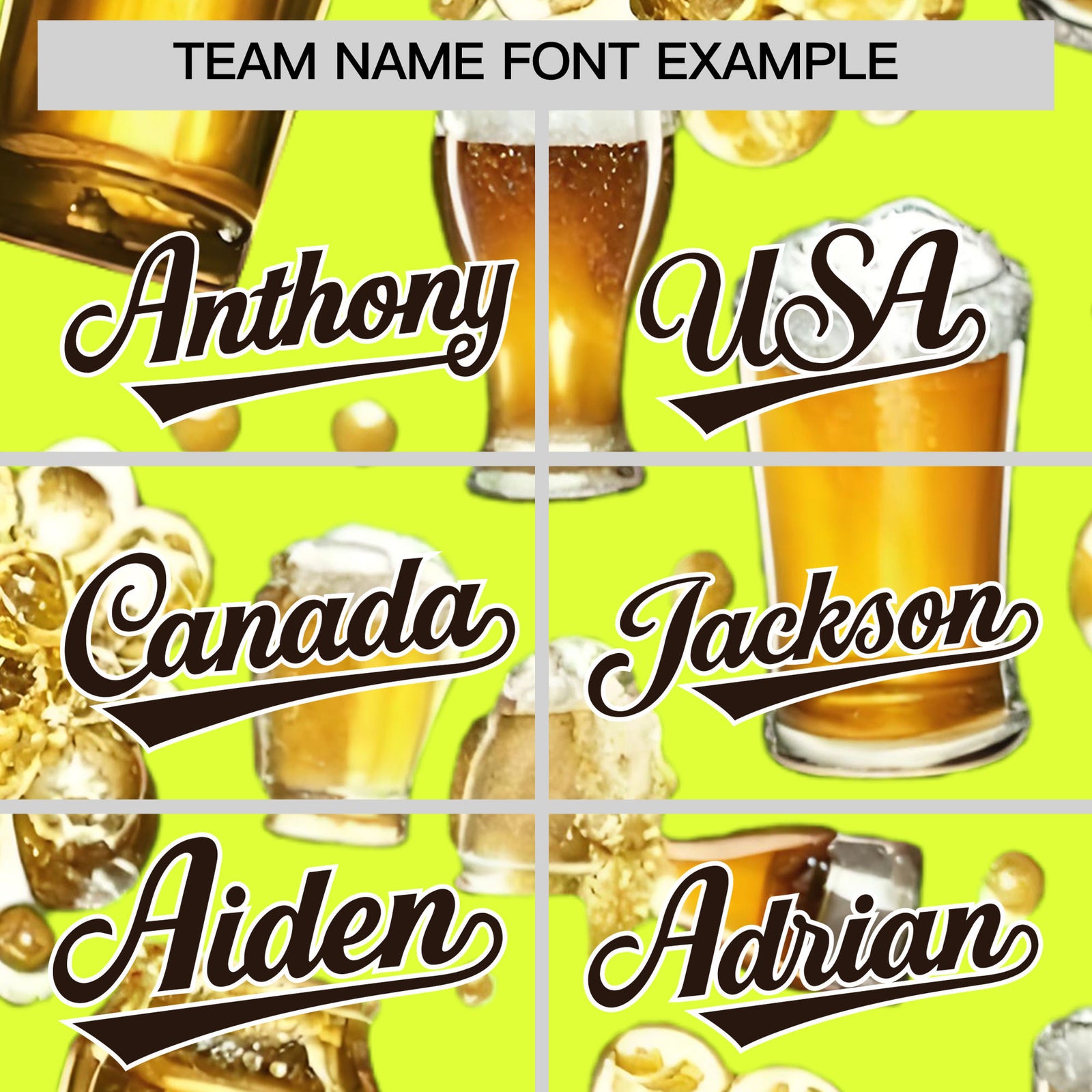 Custom Fluorescent Green Personalized Team Shirts for Parties & Training | KXKSHOP