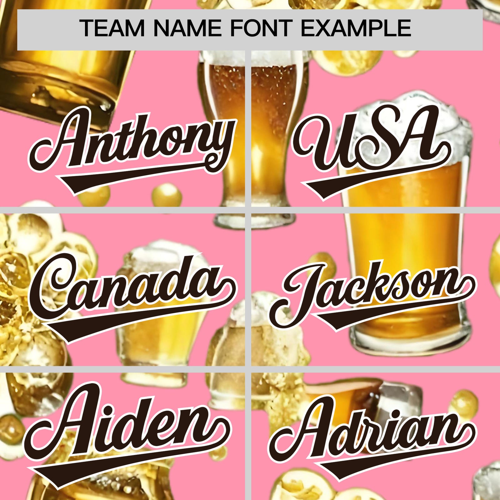 Custom Light Pink Personalized Team Shirts for Parties & Training | KXKSHOP