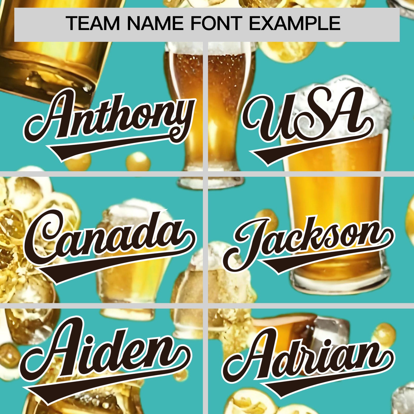 Custom Teal Personalized Team Shirts for Parties & Training | KXKSHOP