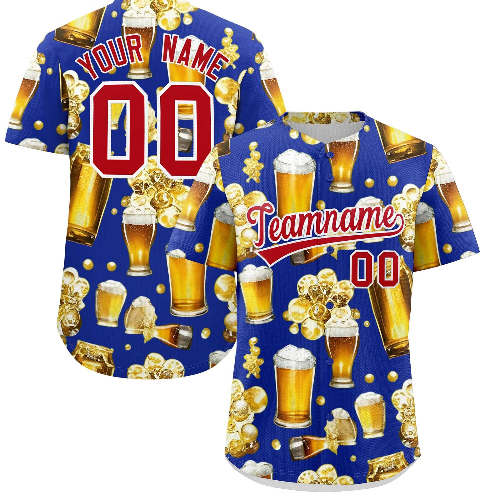 Custom Royal Blue Personalized Team Shirts for Parties & Training | KXKSHOP