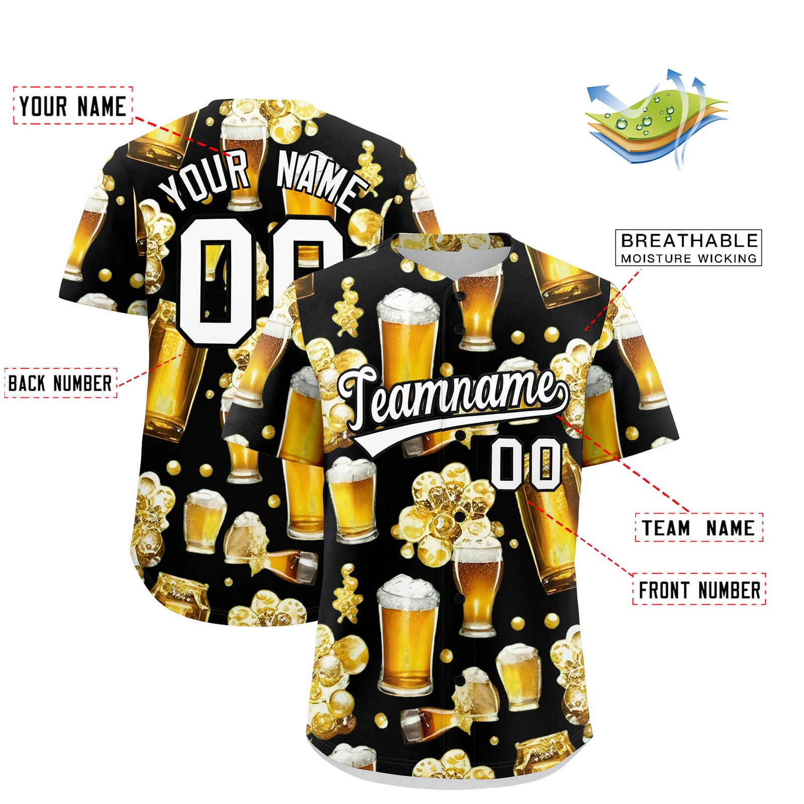 Custom Black Personalized Team Shirts for Parties & Training | KXKSHOP