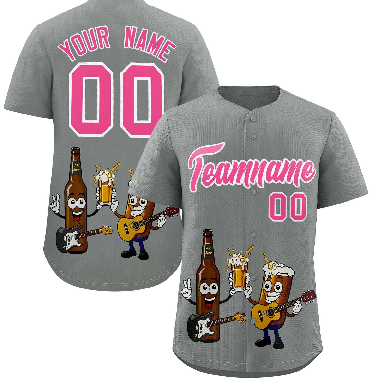 Custom Gray Personalized Team Shirts for Parties & Training | KXKSHOP