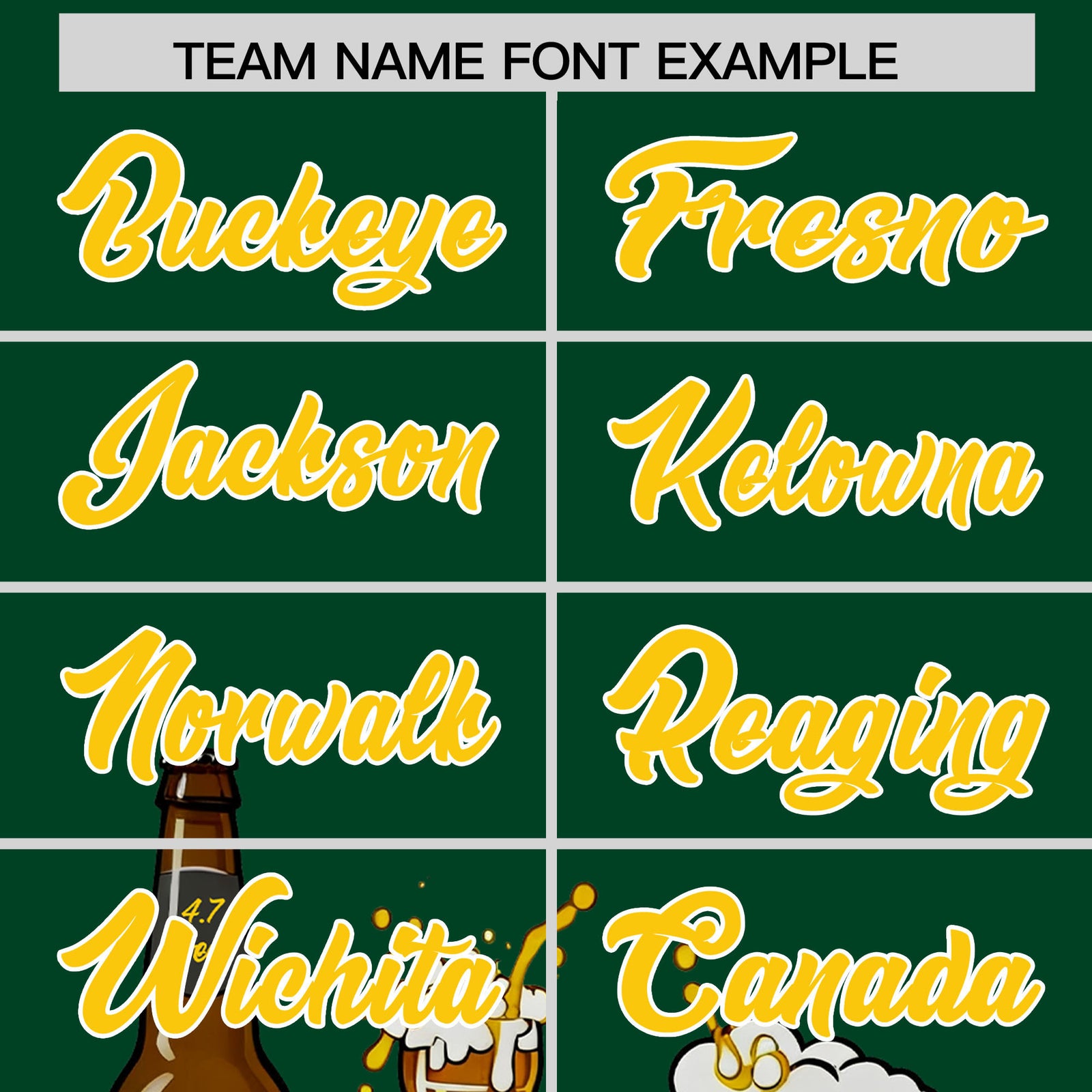 Custom Green Personalized Team Shirts for Parties & Training | KXKSHOP