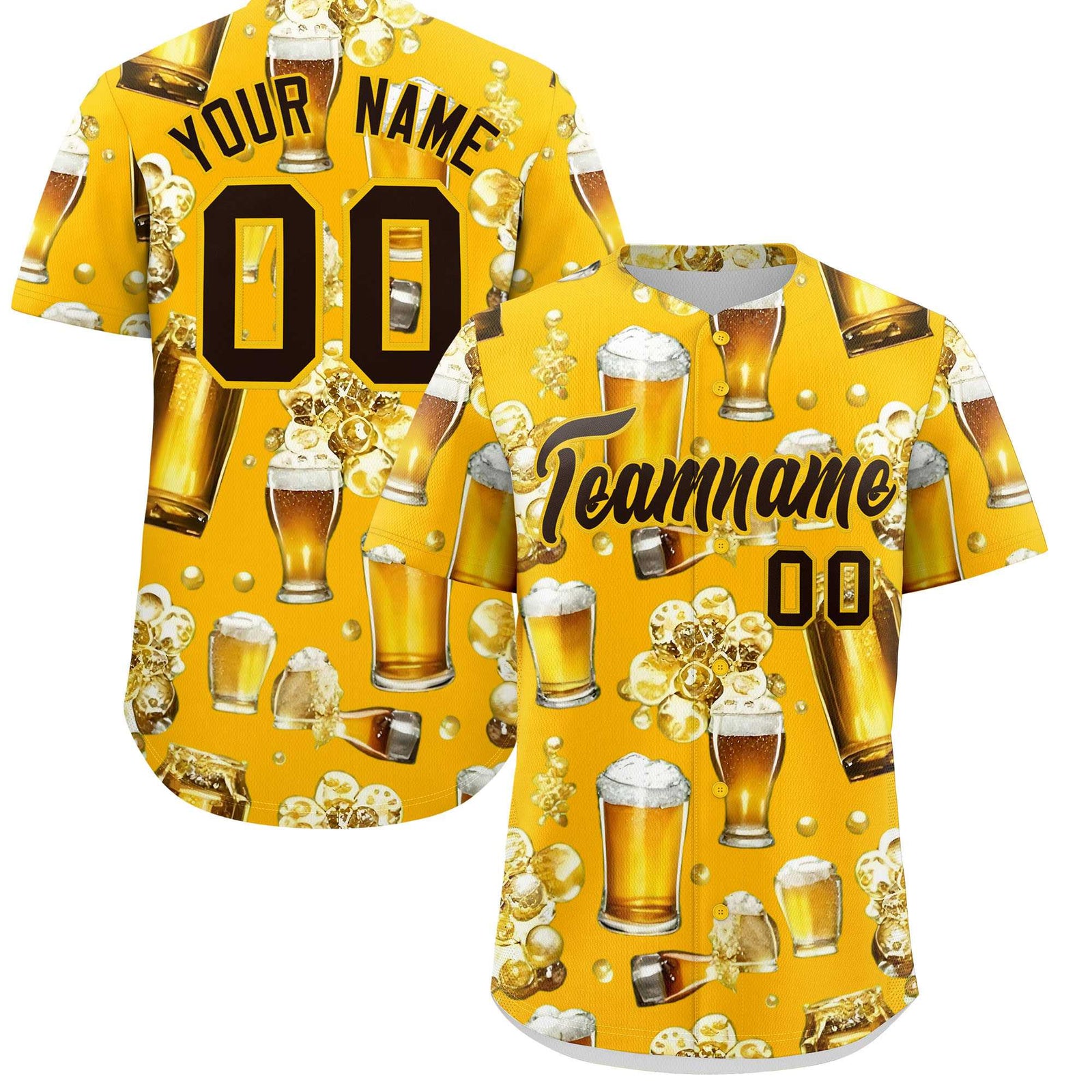 Custom Yellow Personalized Team Shirts for Parties & Training | KXKSHOP