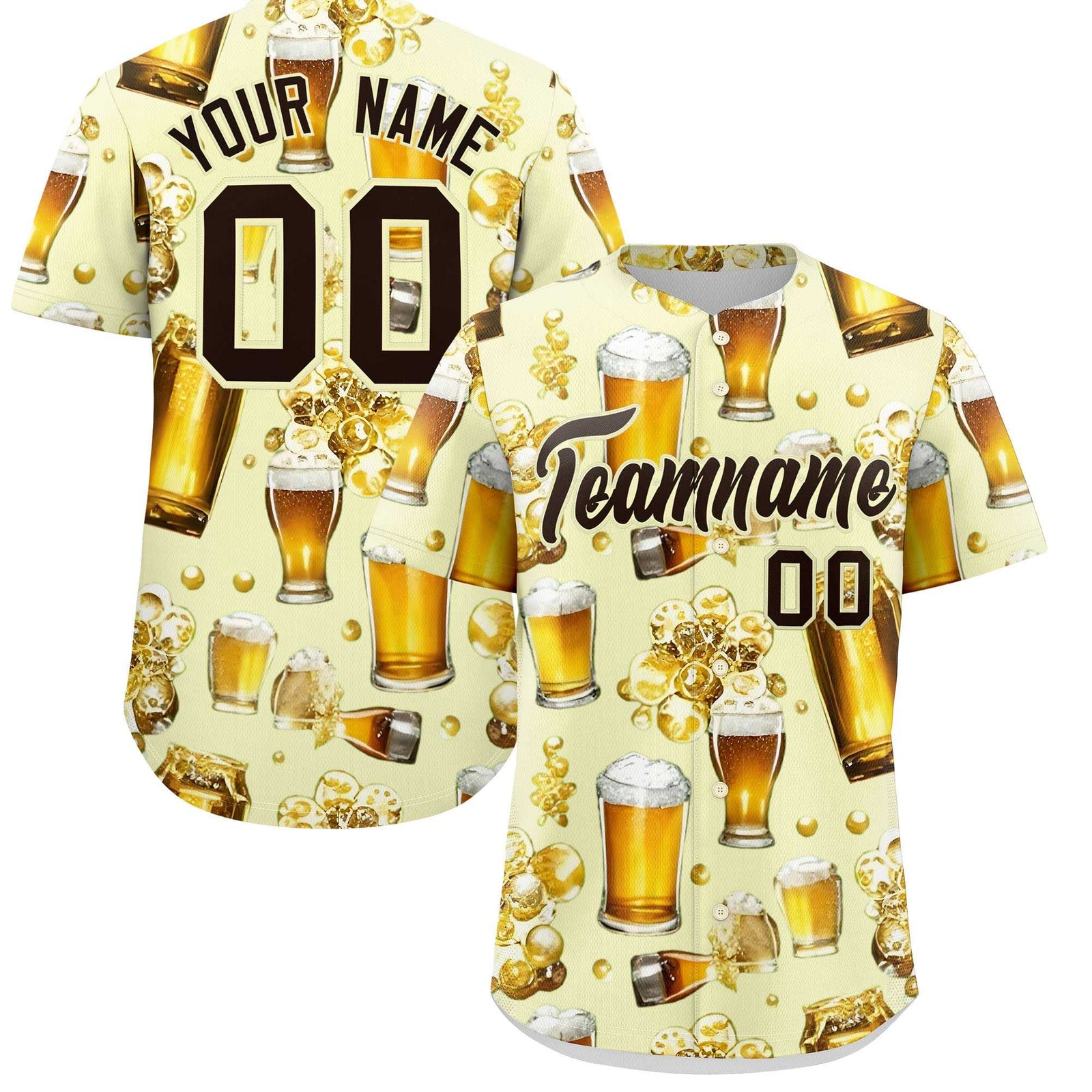 Custom Cream Personalized Team Shirts for Parties & Training | KXKSHOP