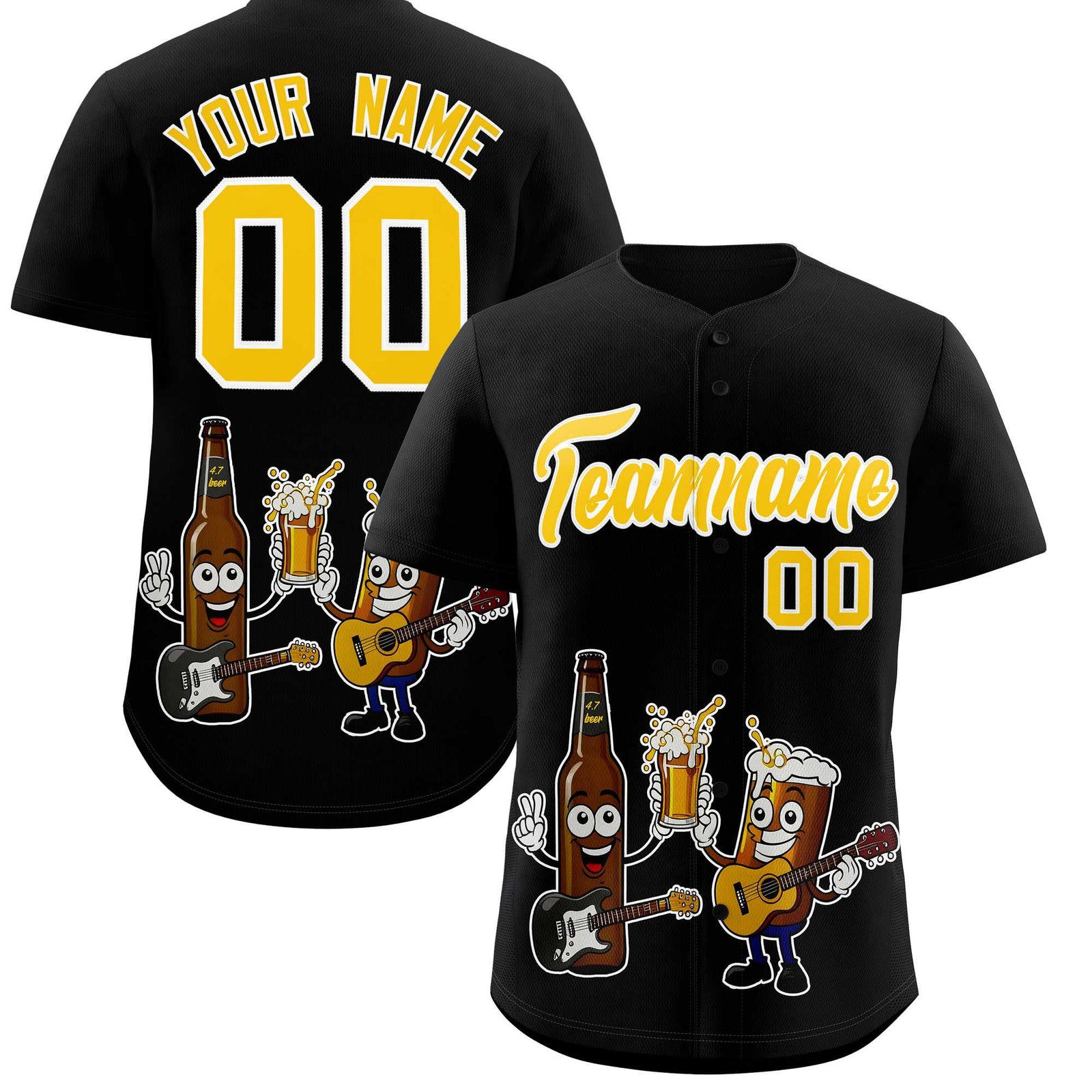 Custom Black Personalized Team Shirts for Parties & Training | KXKSHOP