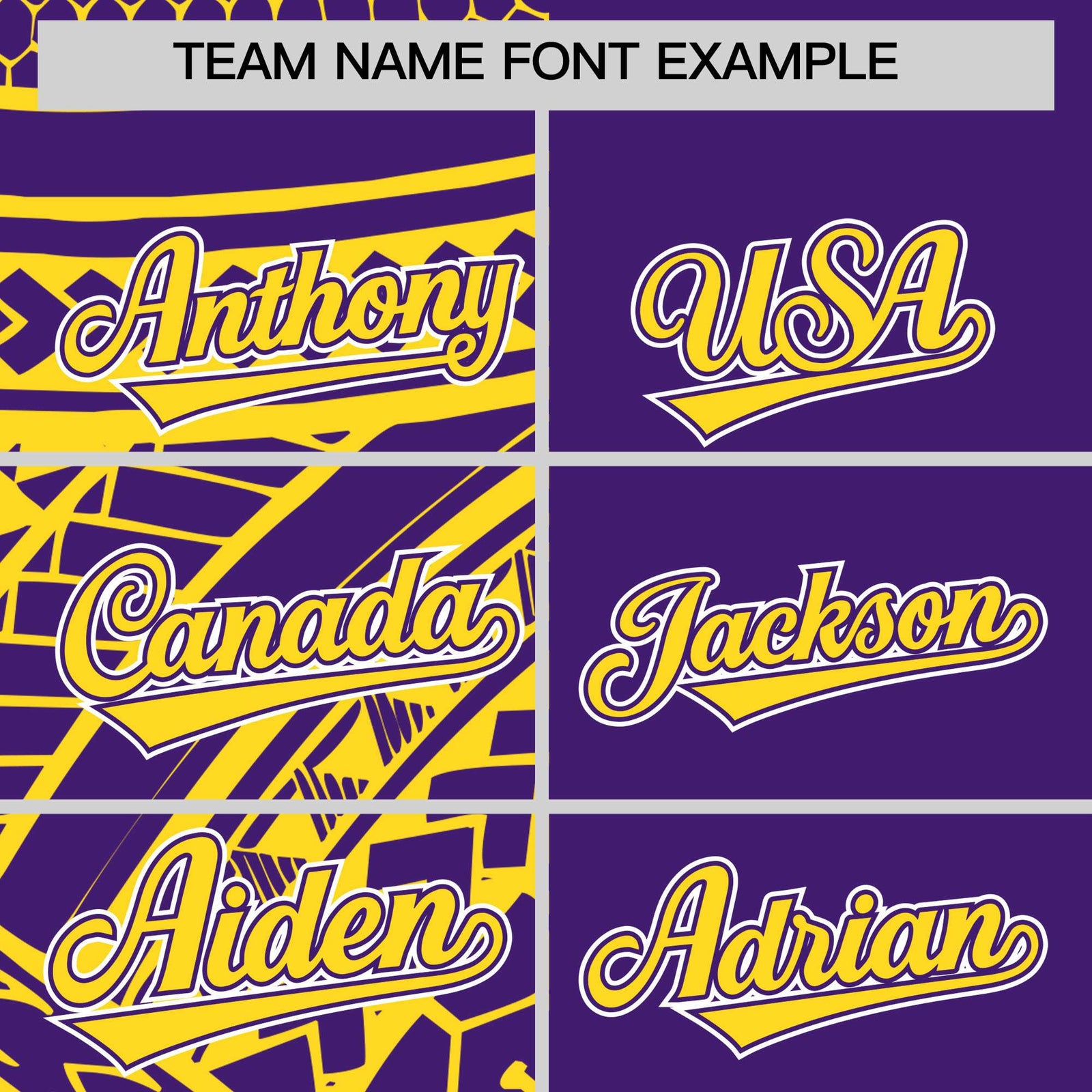 Custom Purple Gold Split Fashion Tribal Pattern Authentic Baseball Jersey
