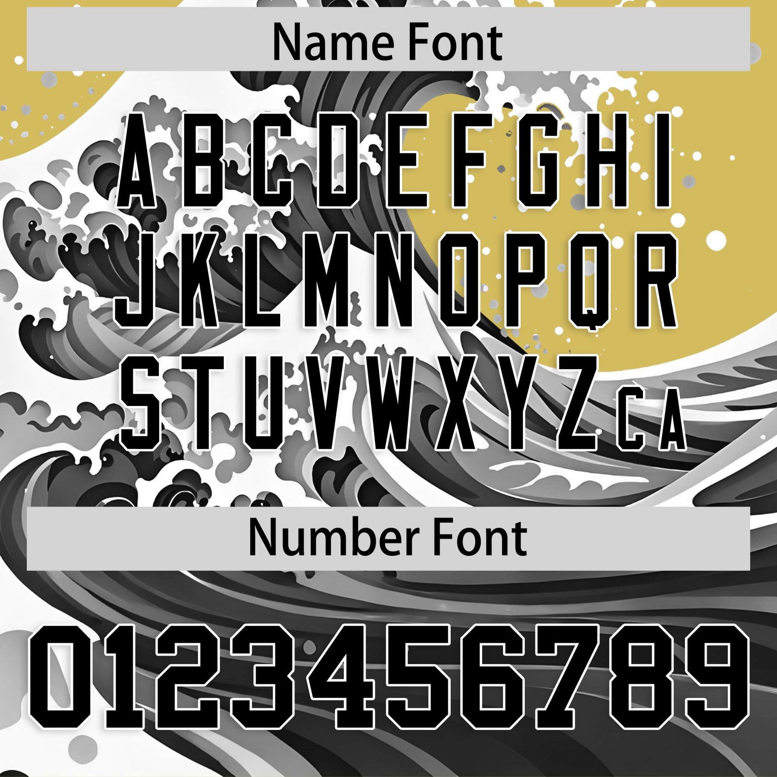 Custom Old Gold Wave Graffiti Pattern Authentic Baseball Jersey