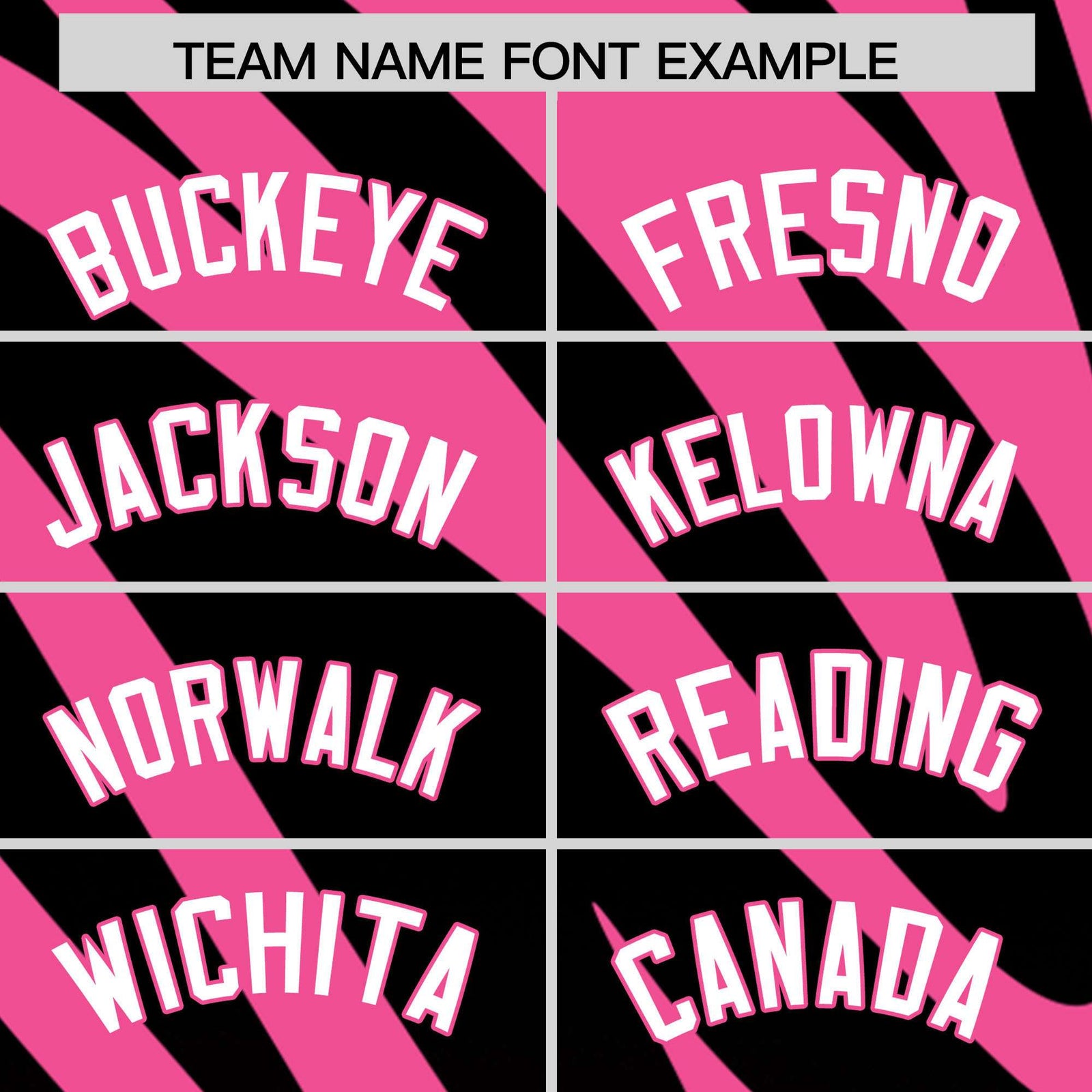 Custom Pink Black Tiger Stripe Gradient Animal Print Personalized Team Shirt Baseball Jersey