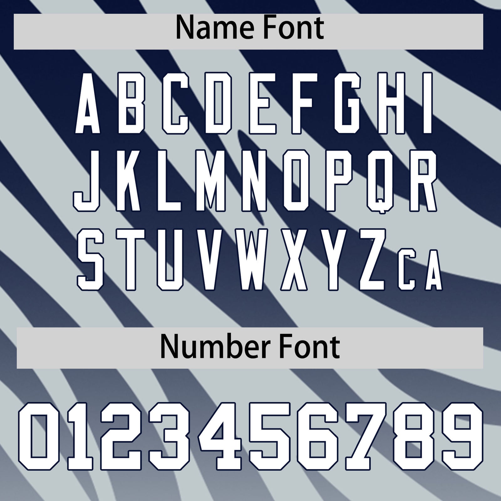 Custom Navy Silver Tiger Stripe Gradient Animal Print Personalized Team Shirt Baseball Jersey