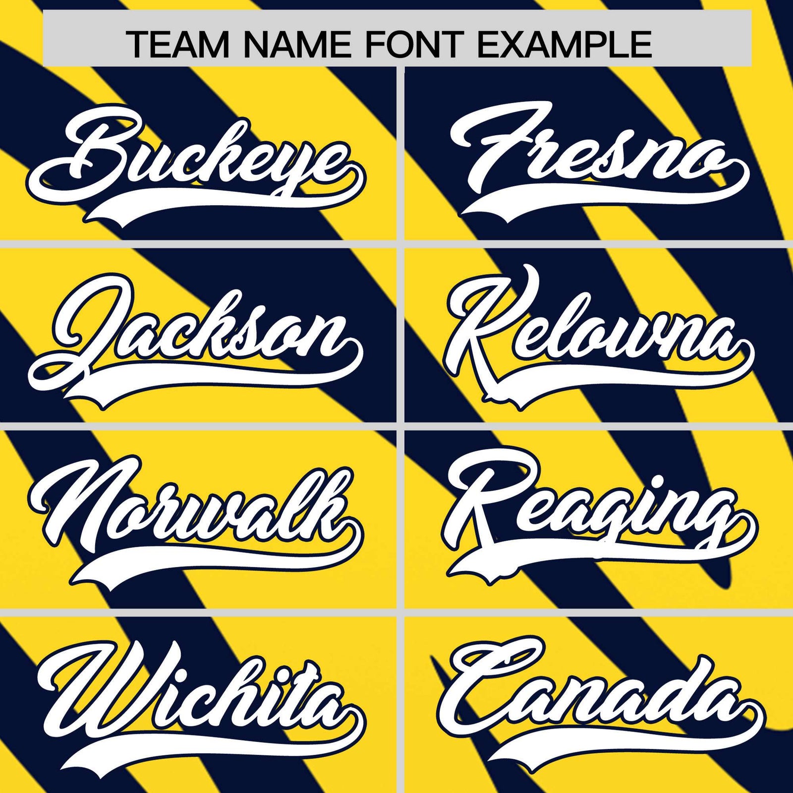 Custom Navy Gold Tiger Stripe Gradient Animal Print Personalized Team Shirt Baseball Jersey