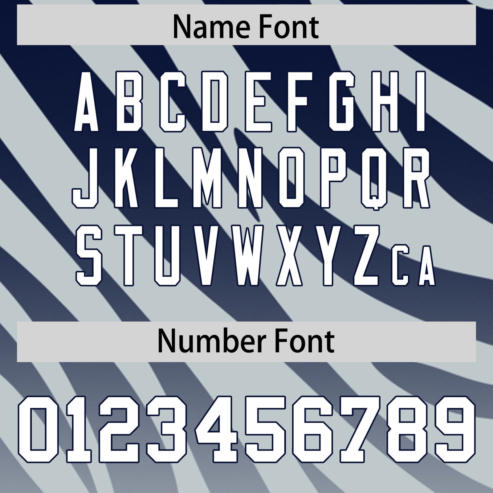 Custom Navy Silver Tiger Stripe Gradient Animal Print Personalized Team Shirt Baseball Jersey