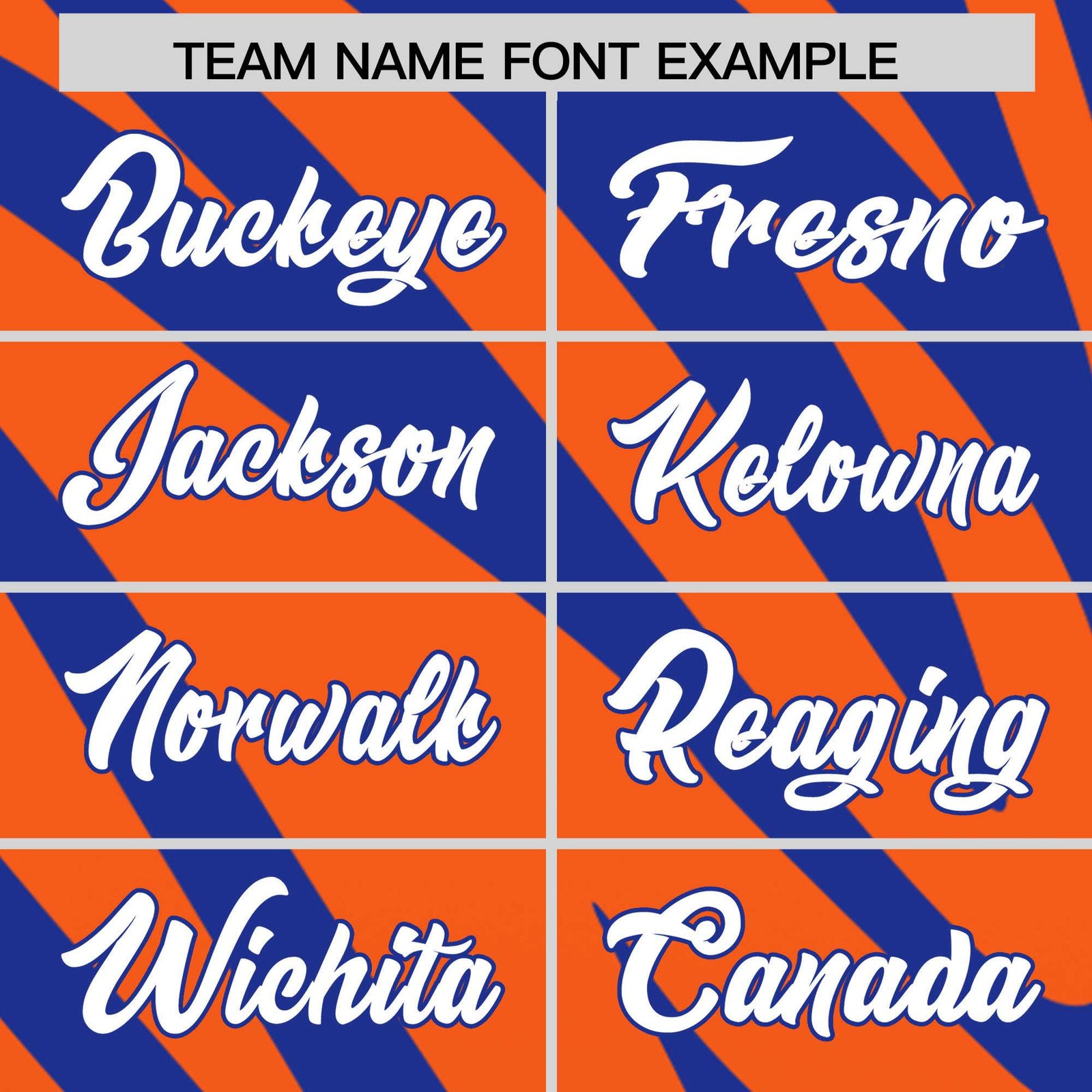 Custom Royal Orange Tiger Stripe Gradient Animal Print Personalized Team Shirt Baseball Jersey