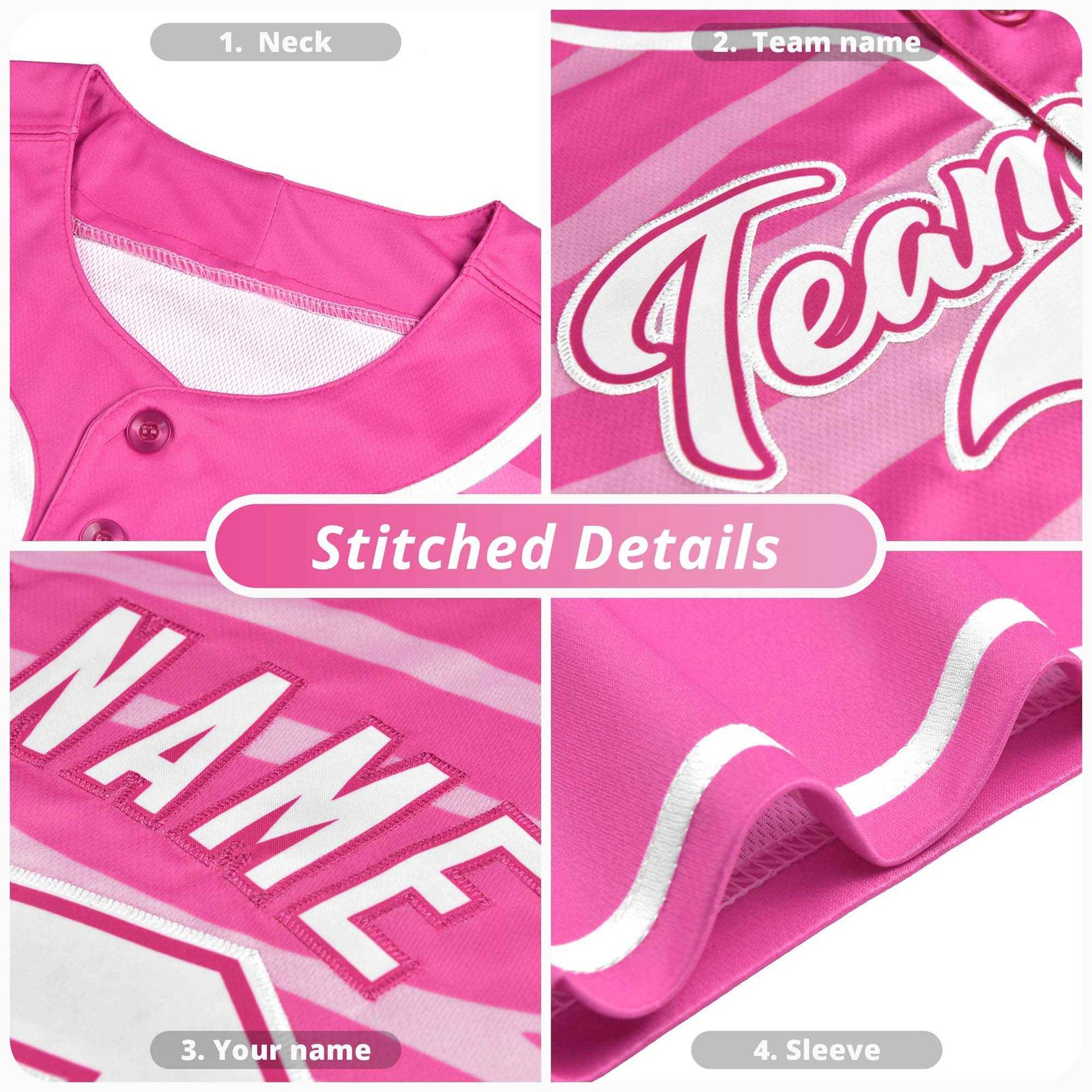 Custom Orange White Tiger Stripe Gradient Animal Print Personalized Team Shirt Baseball Jersey