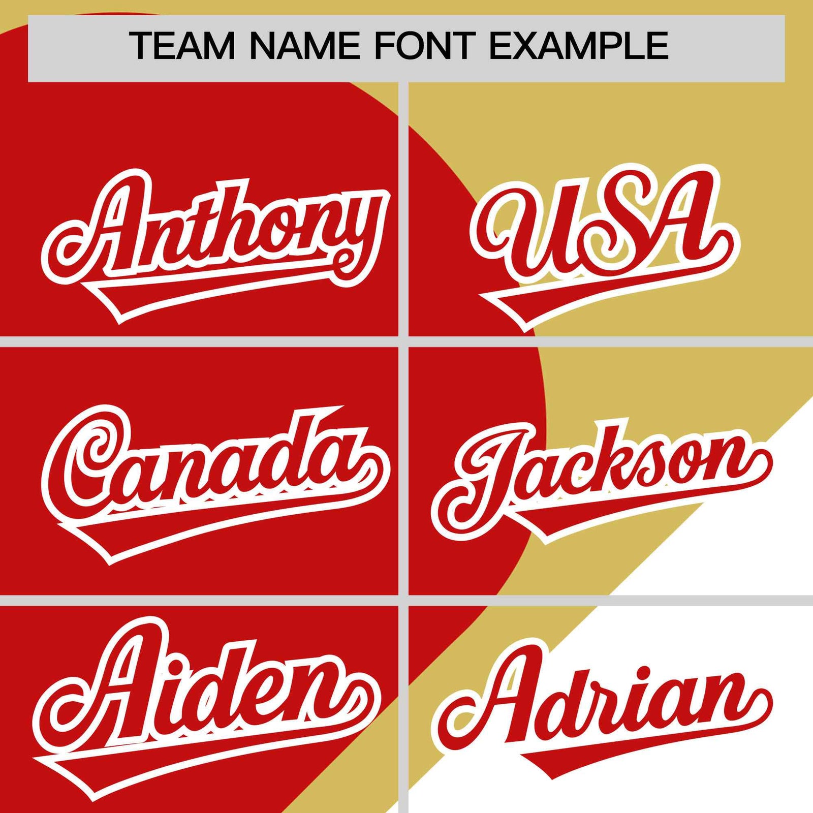 Custom Old Gold Red-White Color Block Personalized Half Heart Pattern Authentic Baseball Jersey