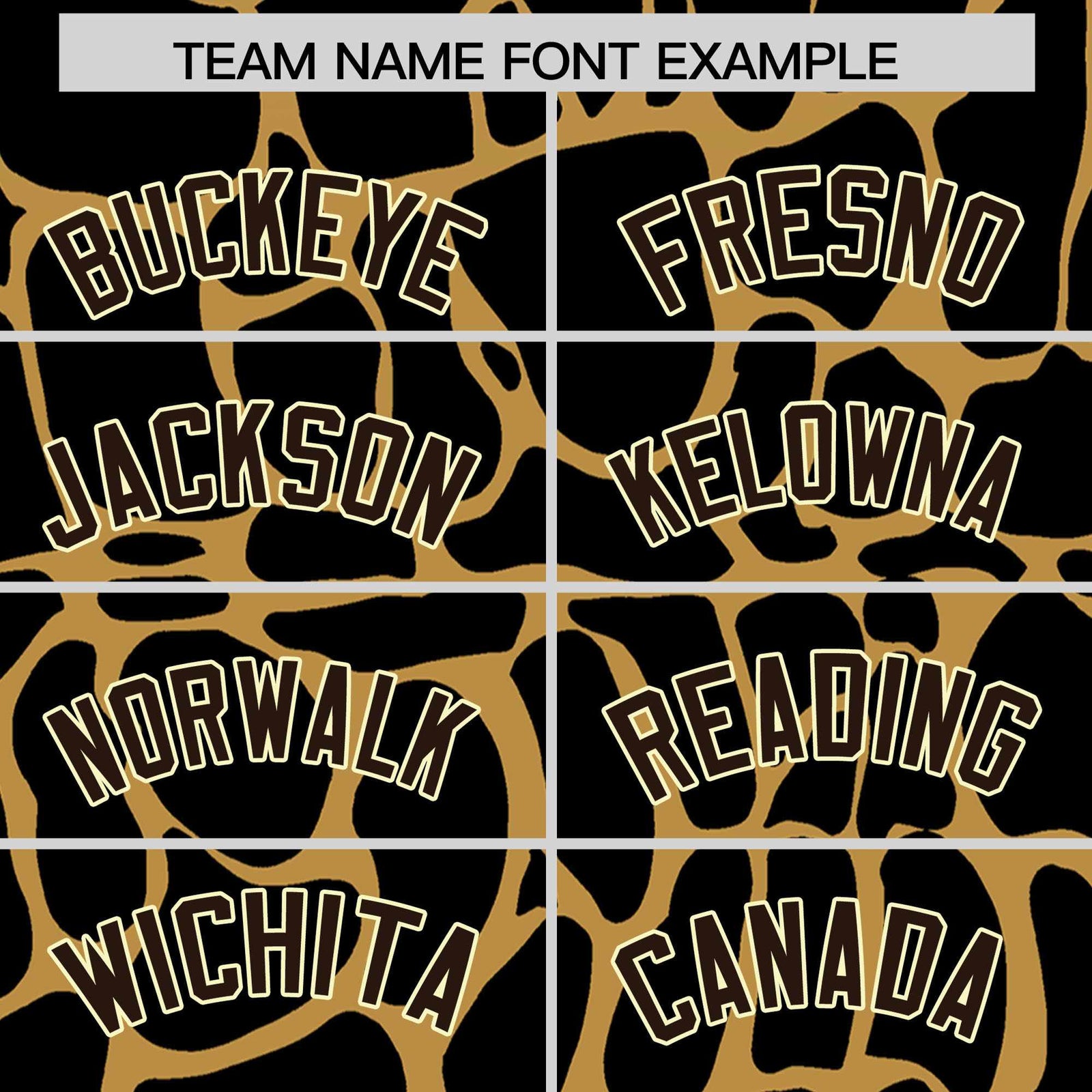 Custom Old Gold Brown Giraffe Graffiti Pattern Authentic Baseball Jersey