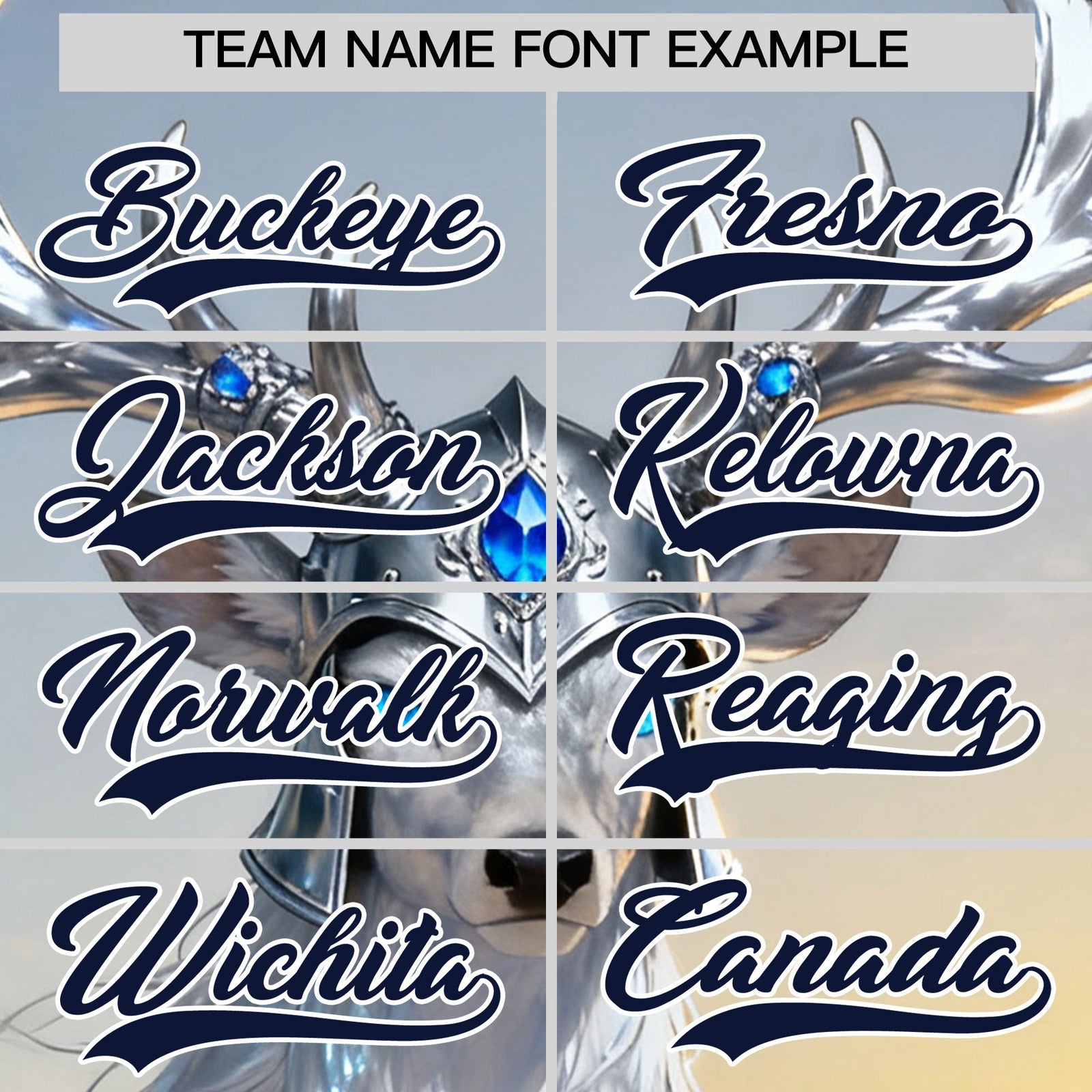 Custom White Navy Deer Animal Series Personalization Graffiti Pattern Baseball Jersey| KXKSHOP