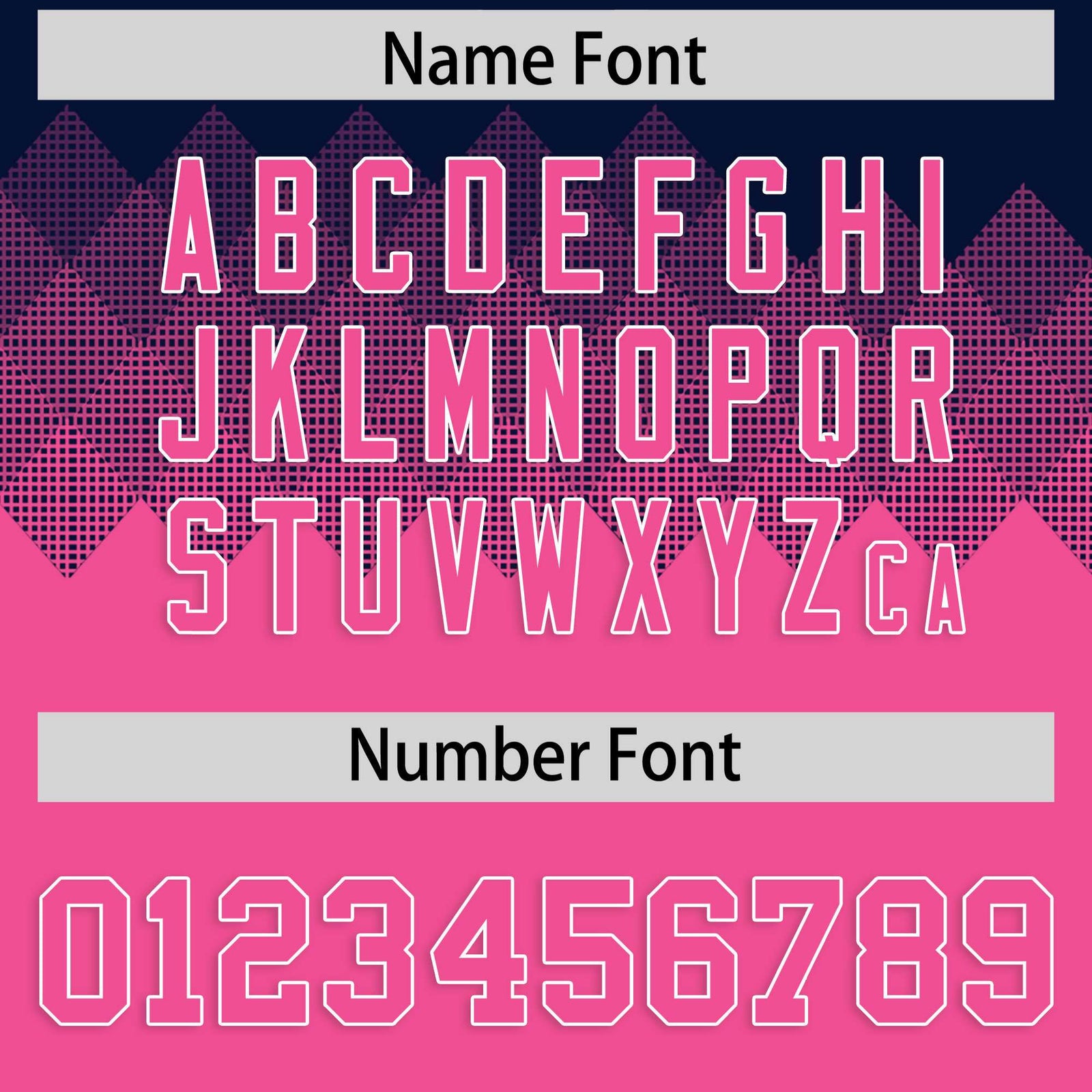 Custom Navy Pink Grid Blur Pattern Authentic Baseball Jersey