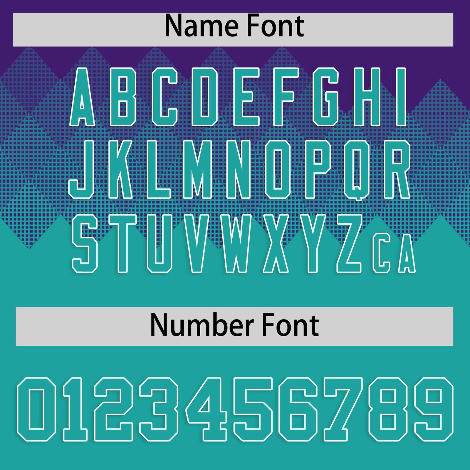 Custom Purple Aqua Grid Blur Pattern Authentic Baseball Jersey