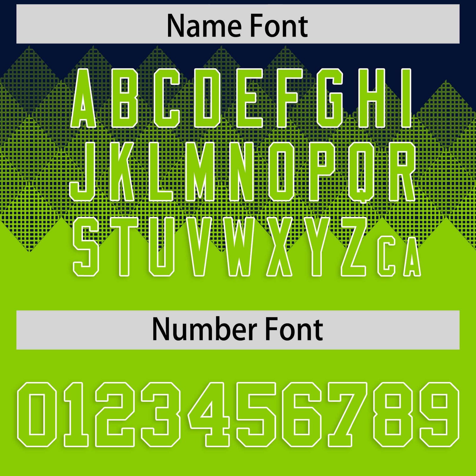 Custom Navy Neon Green Grid Blur Pattern Authentic Baseball Jersey